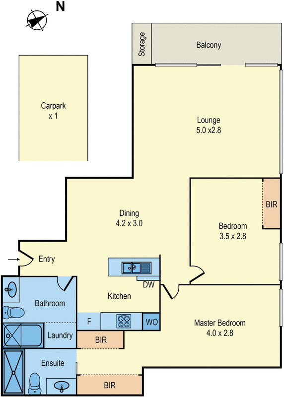 1407/480 St Kilda Road, Melbourne VIC 3004 - Floorplan