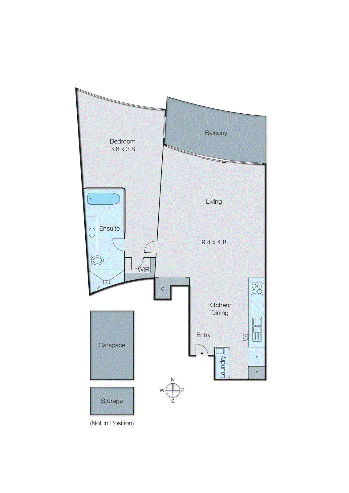 1408/576-578 St Kilda Road, Melbourne VIC 3004 - Floorplan
