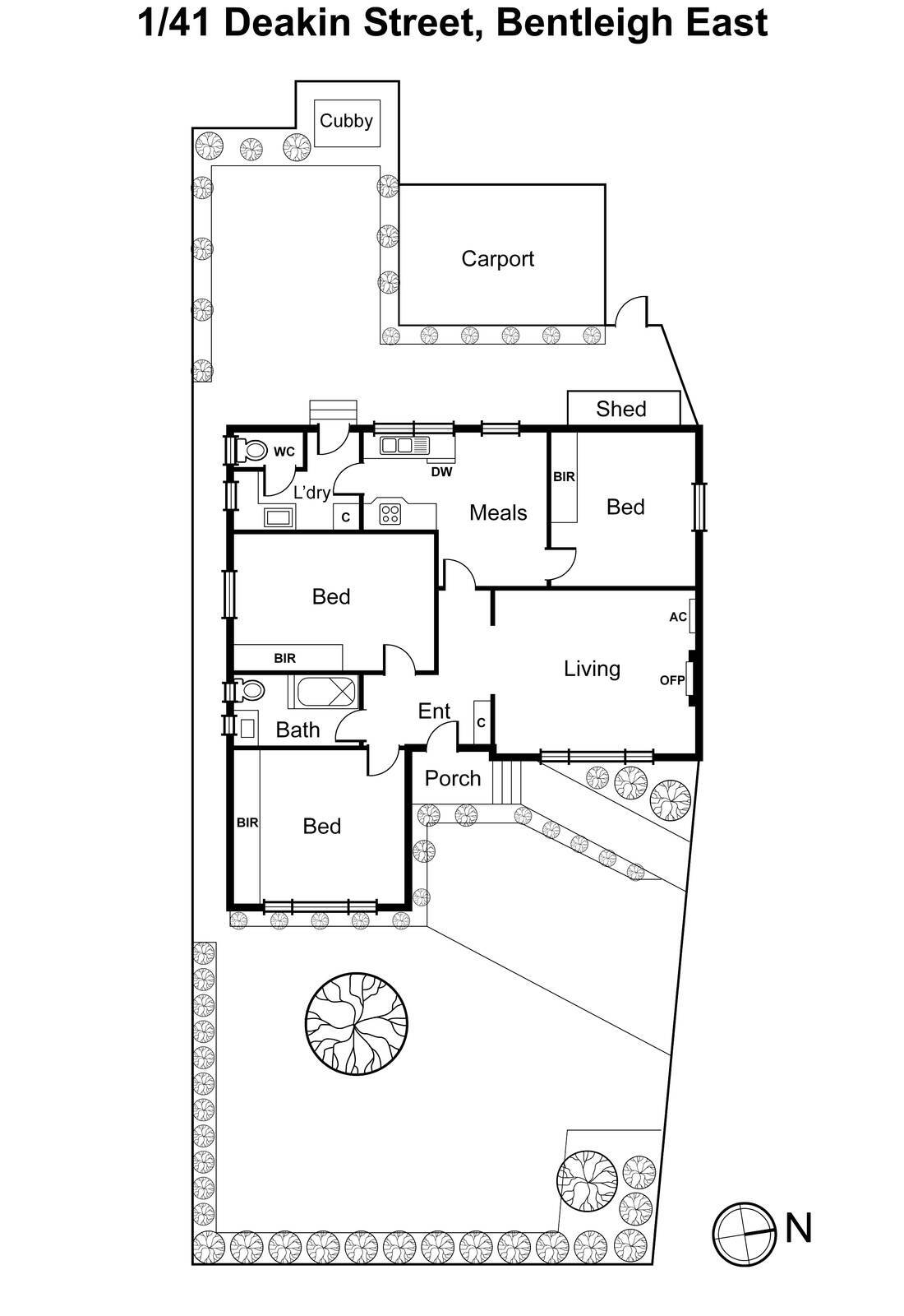 1/41 Deakin Street, Bentleigh East VIC 3165 - Floorplan