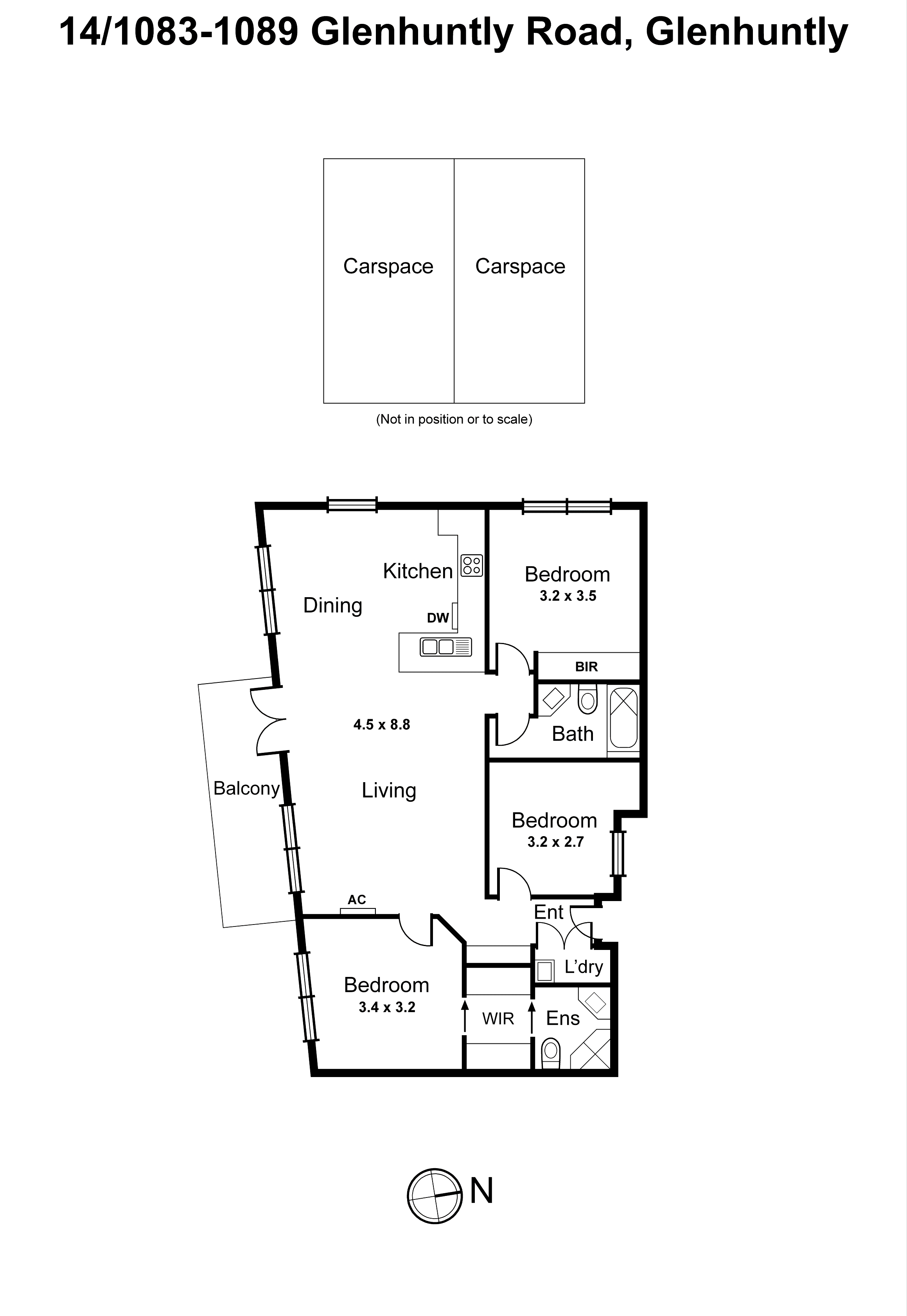 14/1083-1089 Glen Huntly Road, Glen Huntly VIC 3163 - Floorplan