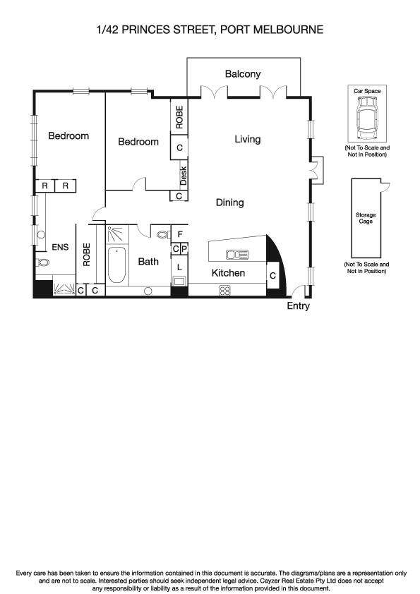 1/42 Princes Street, PORT MELBOURNE VIC 3207 - Floorplan