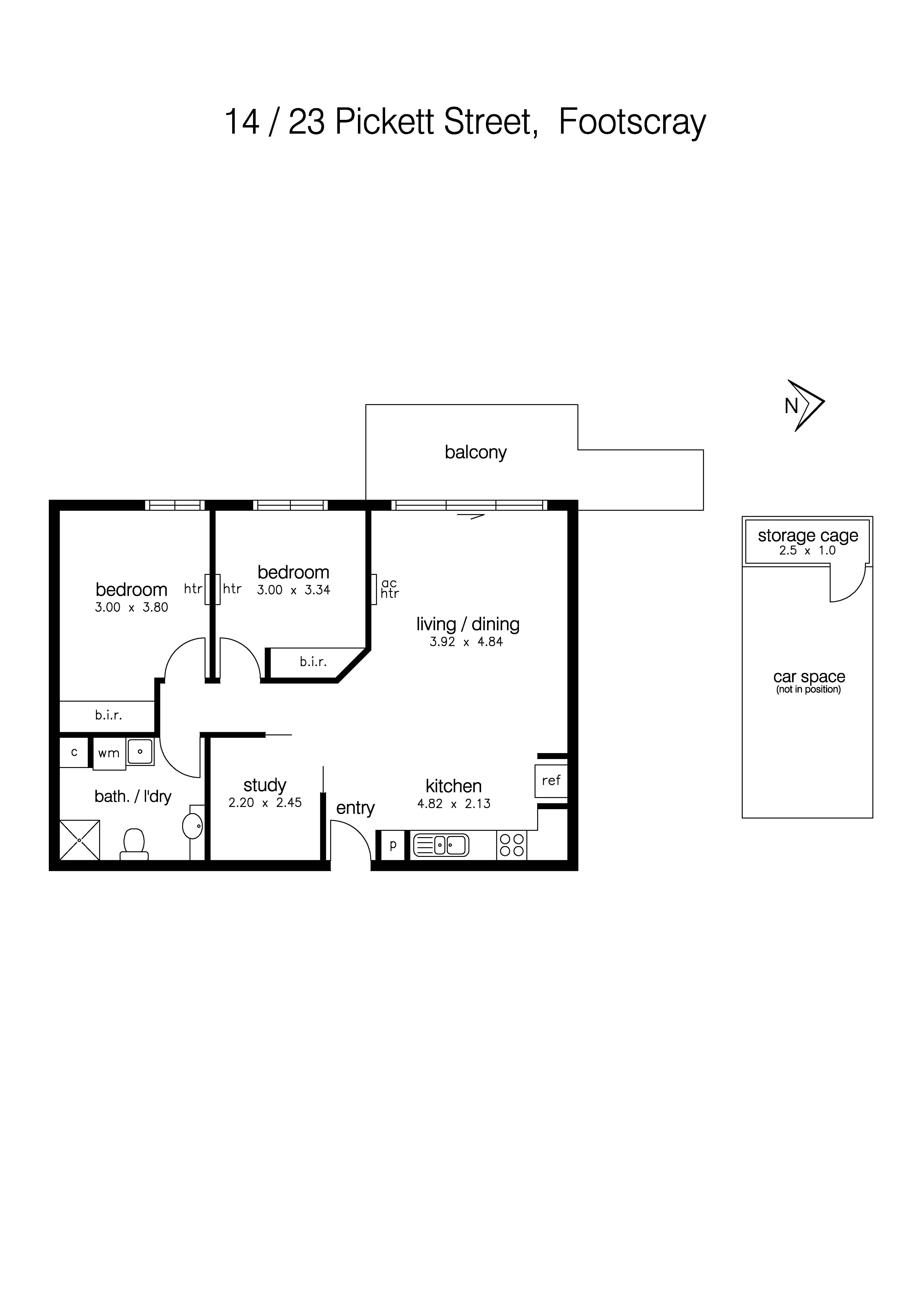 14/23 Pickett Street, FOOTSCRAY VIC 3011 - Floorplan
