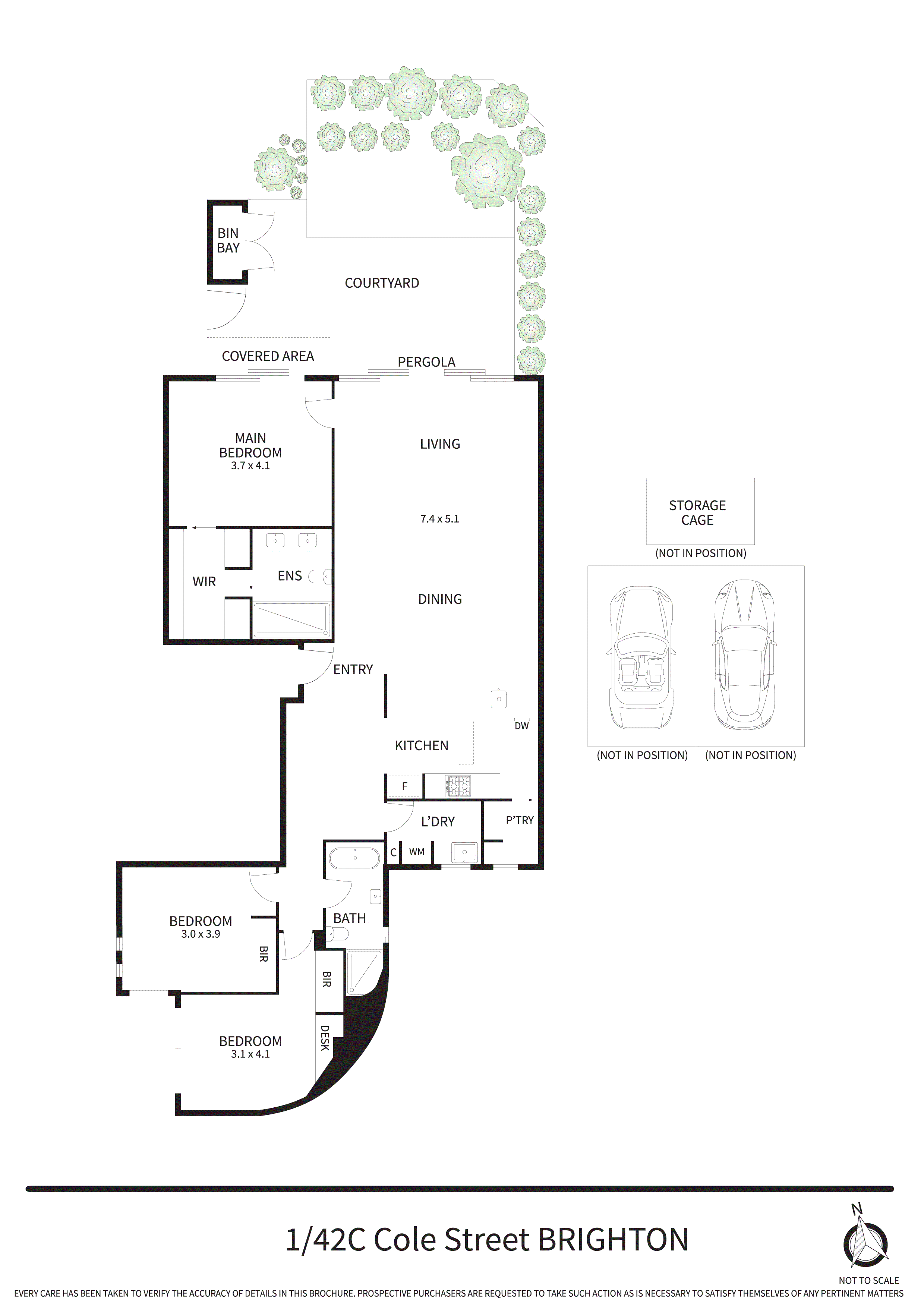 1/42C Cole Street, BRIGHTON VIC 3186 - Floorplan