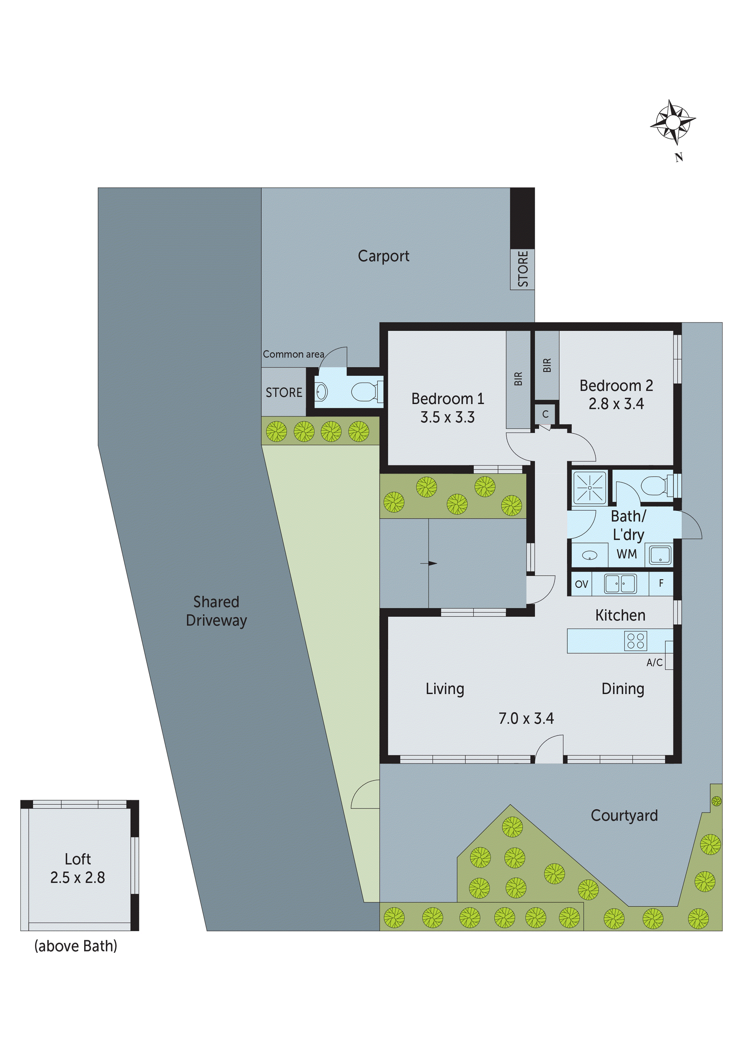 1/43-45 Sydenham Avenue, Manifold Heights VIC 3218 - Floorplan