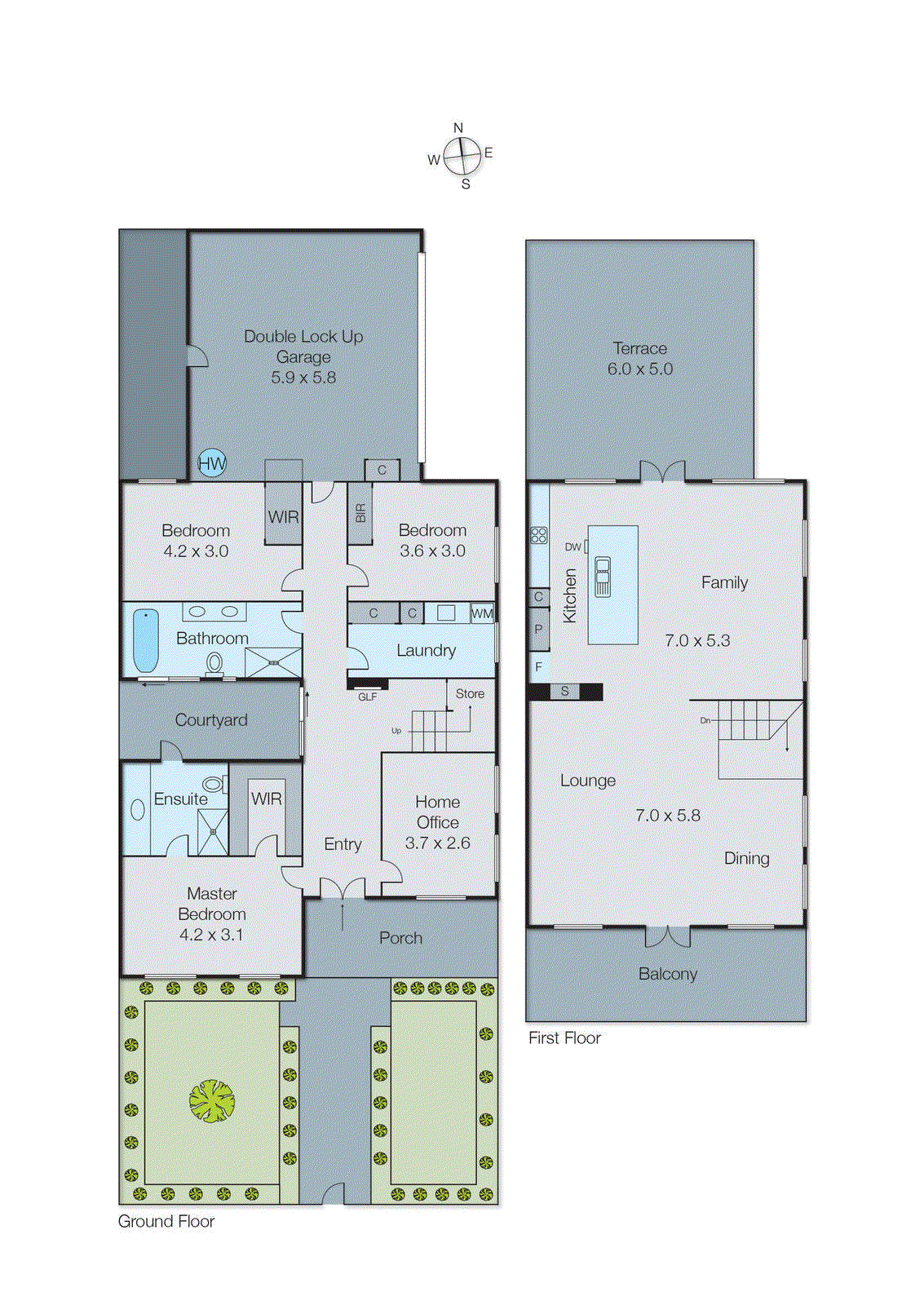 1/43 Beach Road, Mentone VIC 3194 - Floorplan
