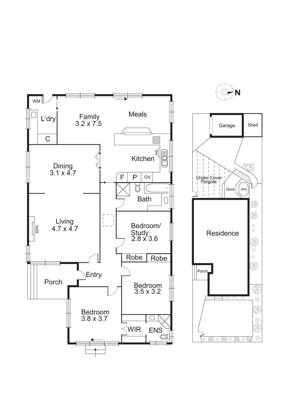 1/43 Browns Road, Bentleigh East VIC 3165 - Floorplan