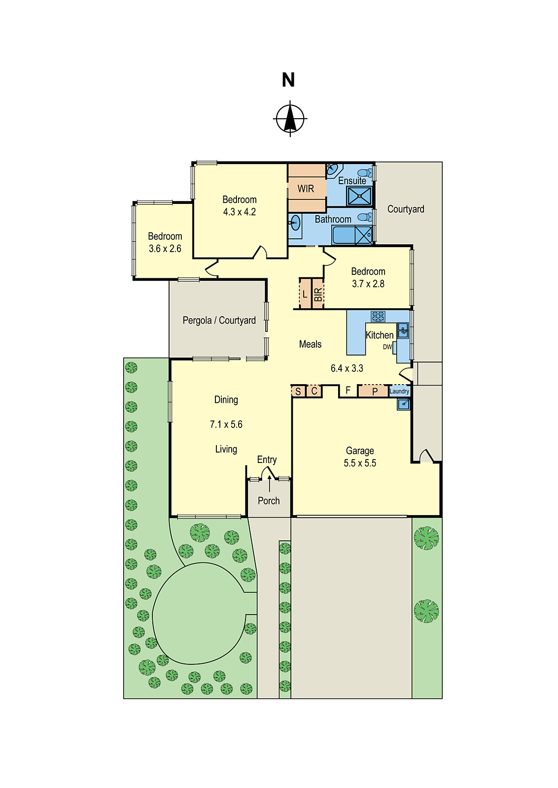 1/43 Iona Street, Black Rock VIC 3193 - Floorplan