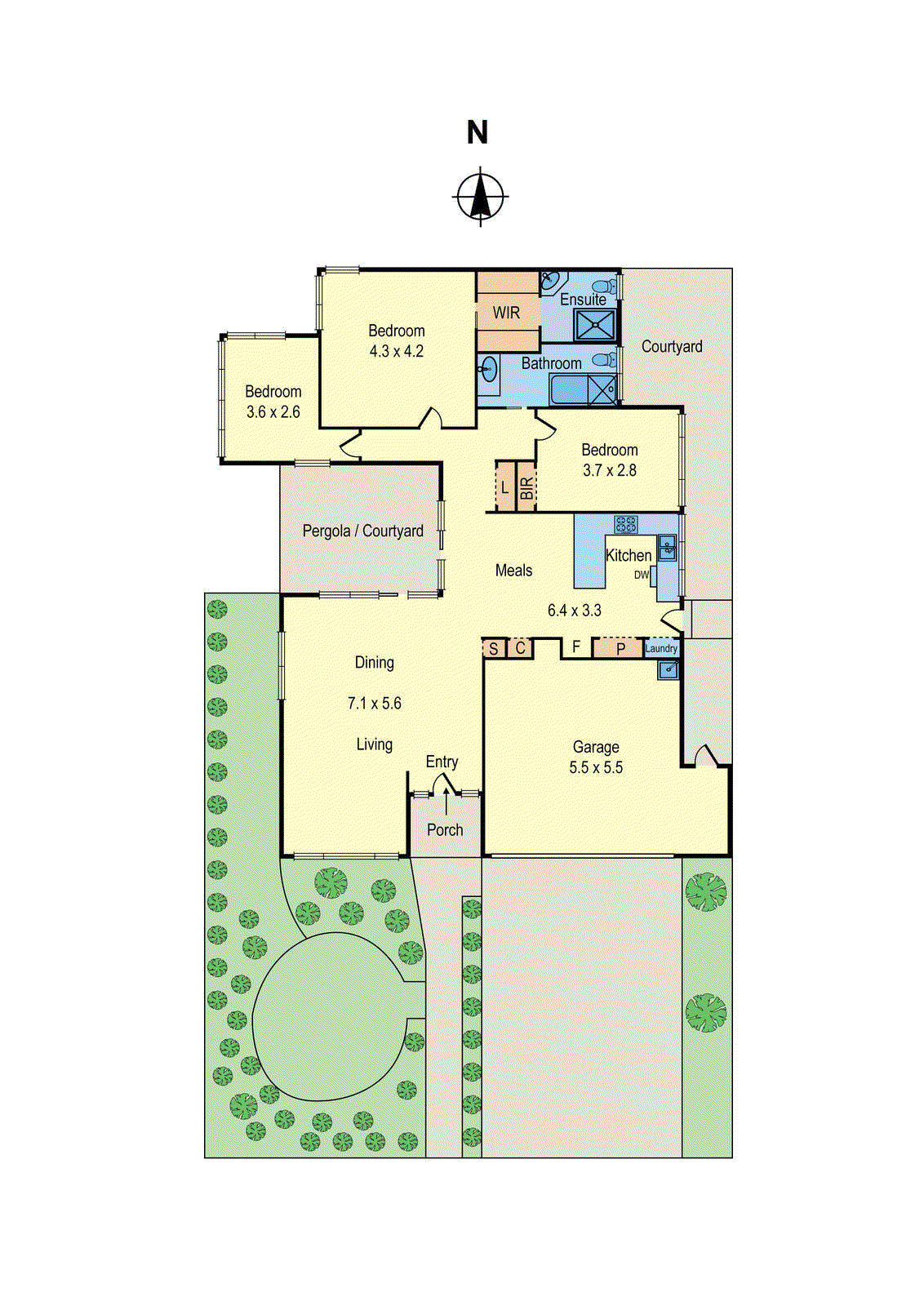 1/43 Iona Street, Black Rock VIC 3193 - Floorplan