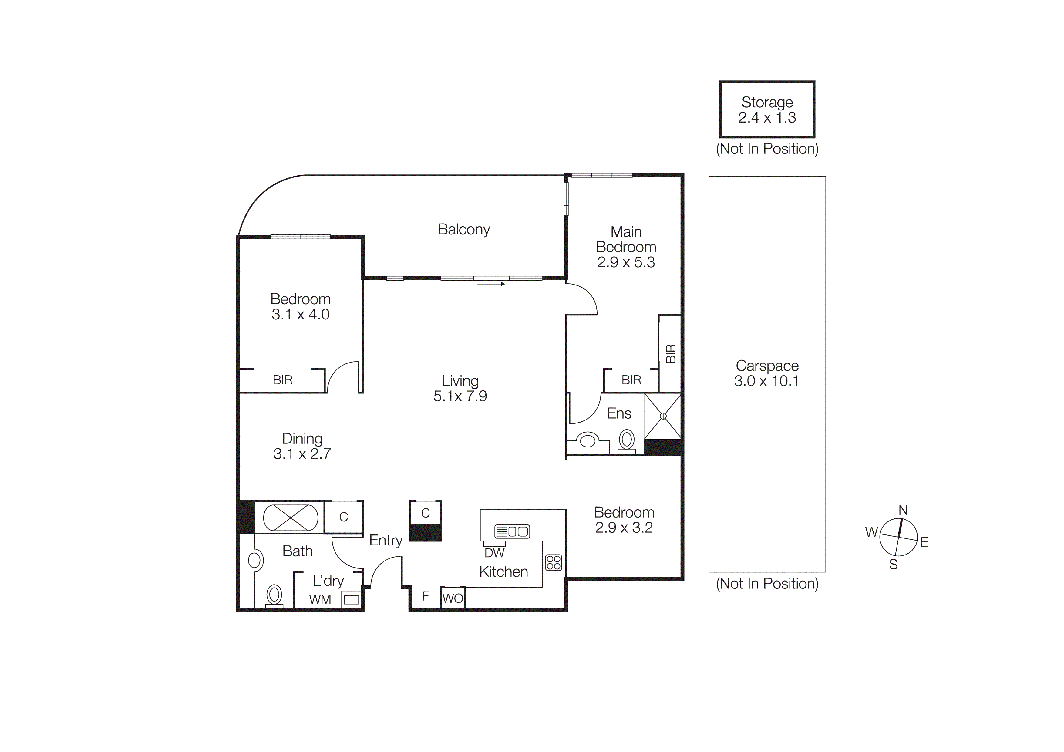 14/3 Seisman Place, Port Melbourne VIC 3207 - Floorplan