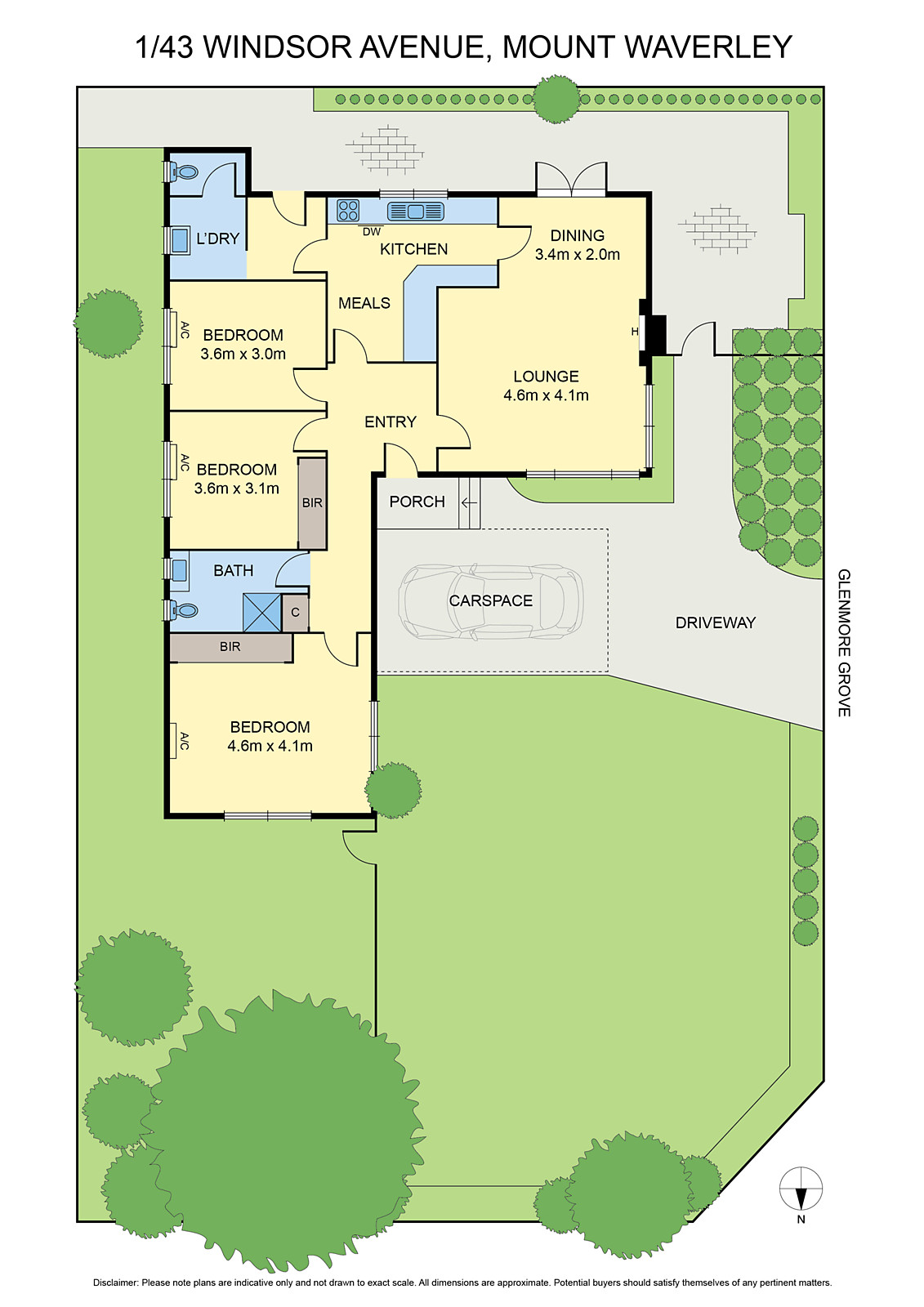 1/43 Windsor Avenue, Mount Waverley VIC 3149 - Floorplan