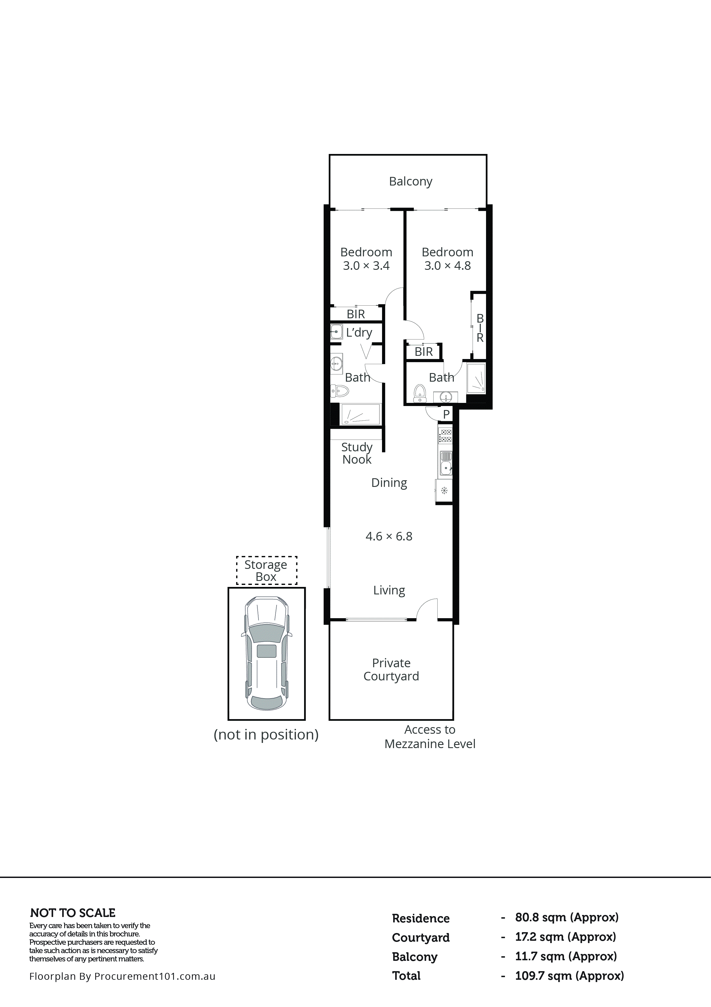 143/80 Cheltenham Road, Dandenong VIC 3175 - Floorplan