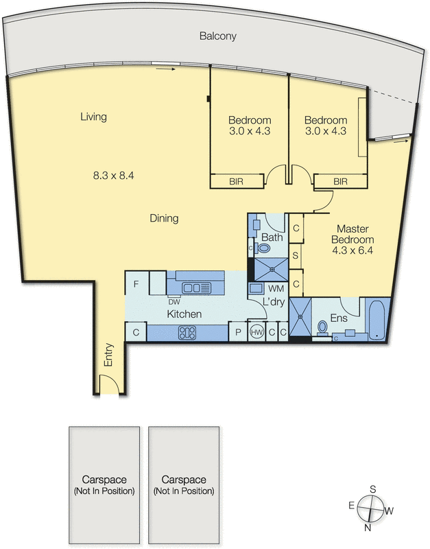 143/85 Rouse Street, Port Melbourne VIC 3207 - Floorplan