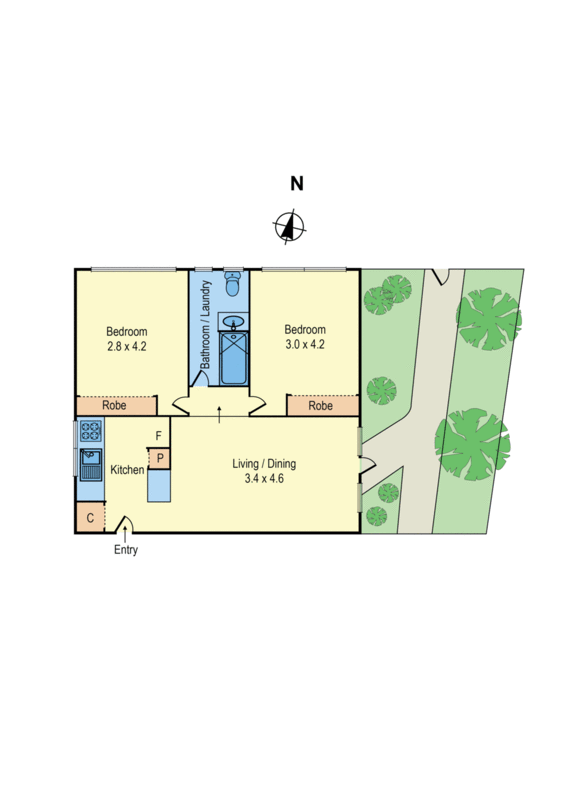 1/44 Cedric Street, Mordialloc VIC 3195 - Floorplan