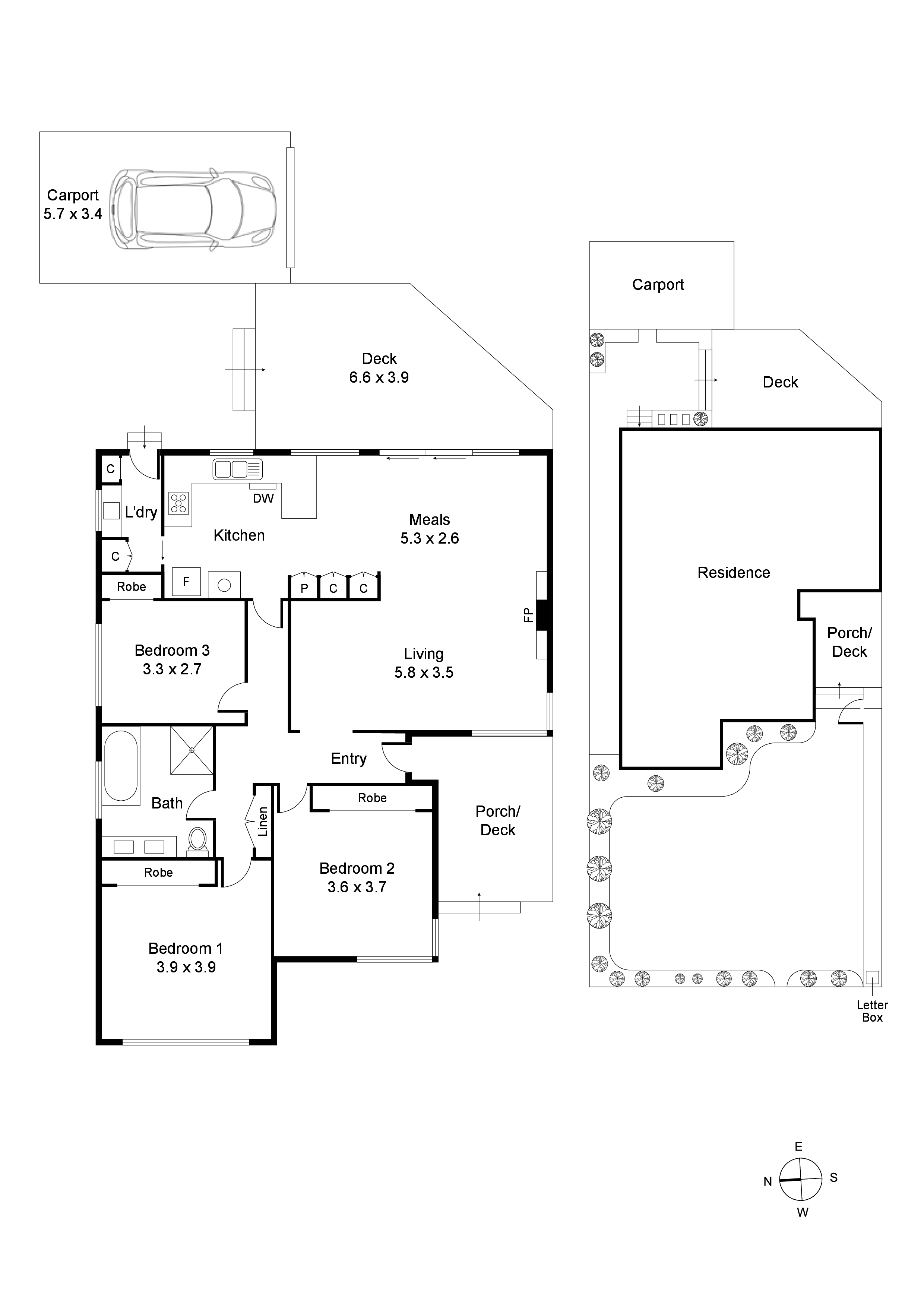 1/44 Gowrie Street, Bentleigh East VIC 3165 - Floorplan