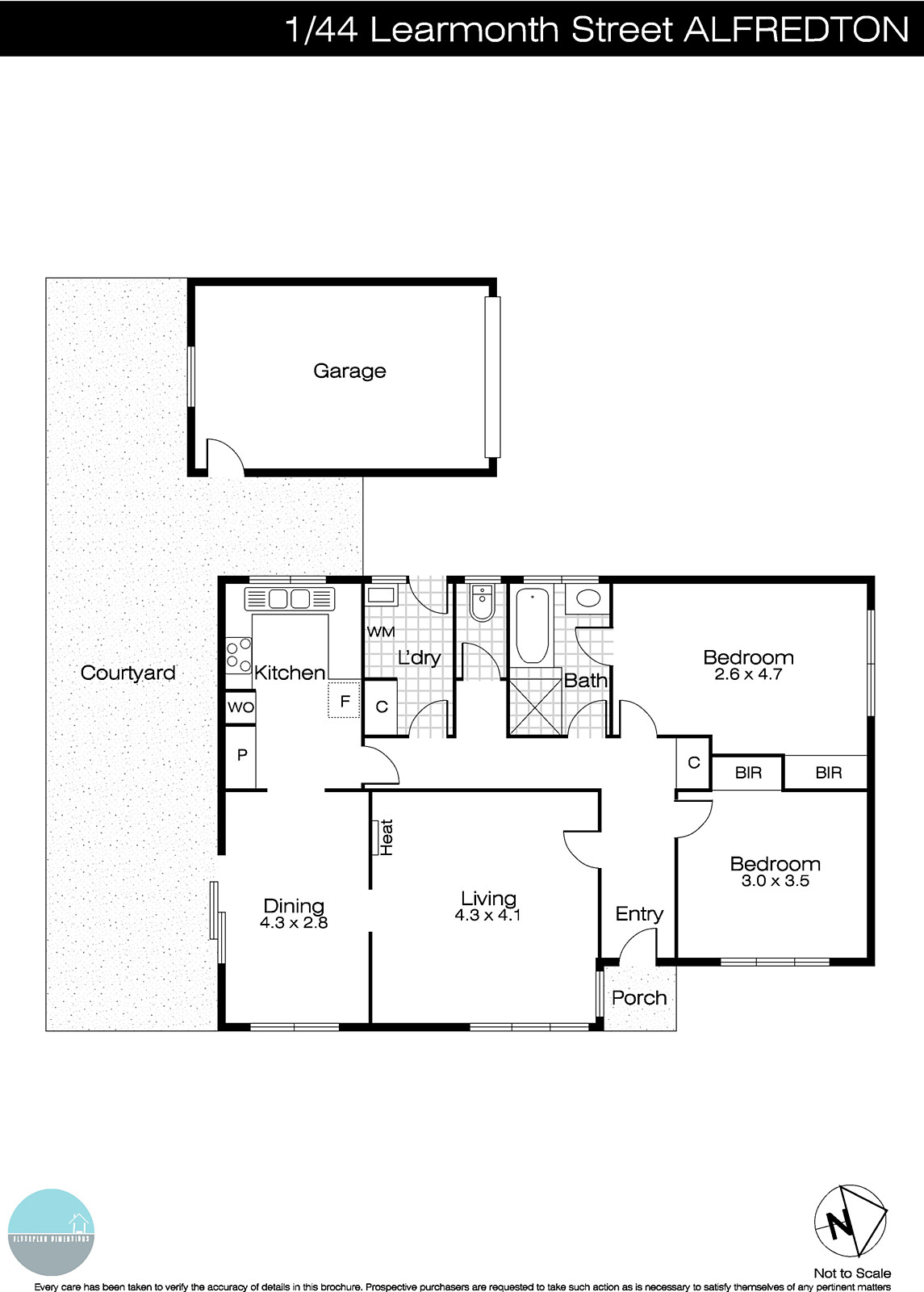 1/44 Learmonth Street, Alfredton VIC 3350 - Floorplan