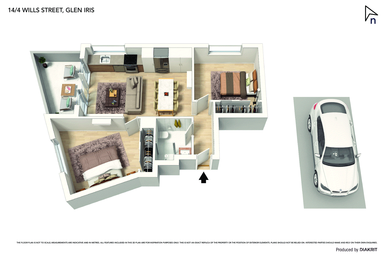 14/4 Wills Street, Glen Iris VIC 3146 - Floorplan