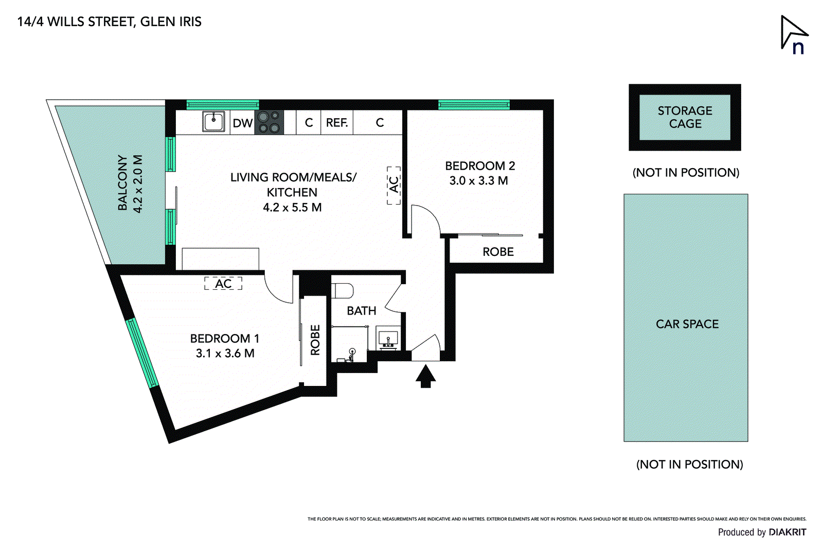 14/4 Wills Street, Glen Iris VIC 3146 - Floorplan