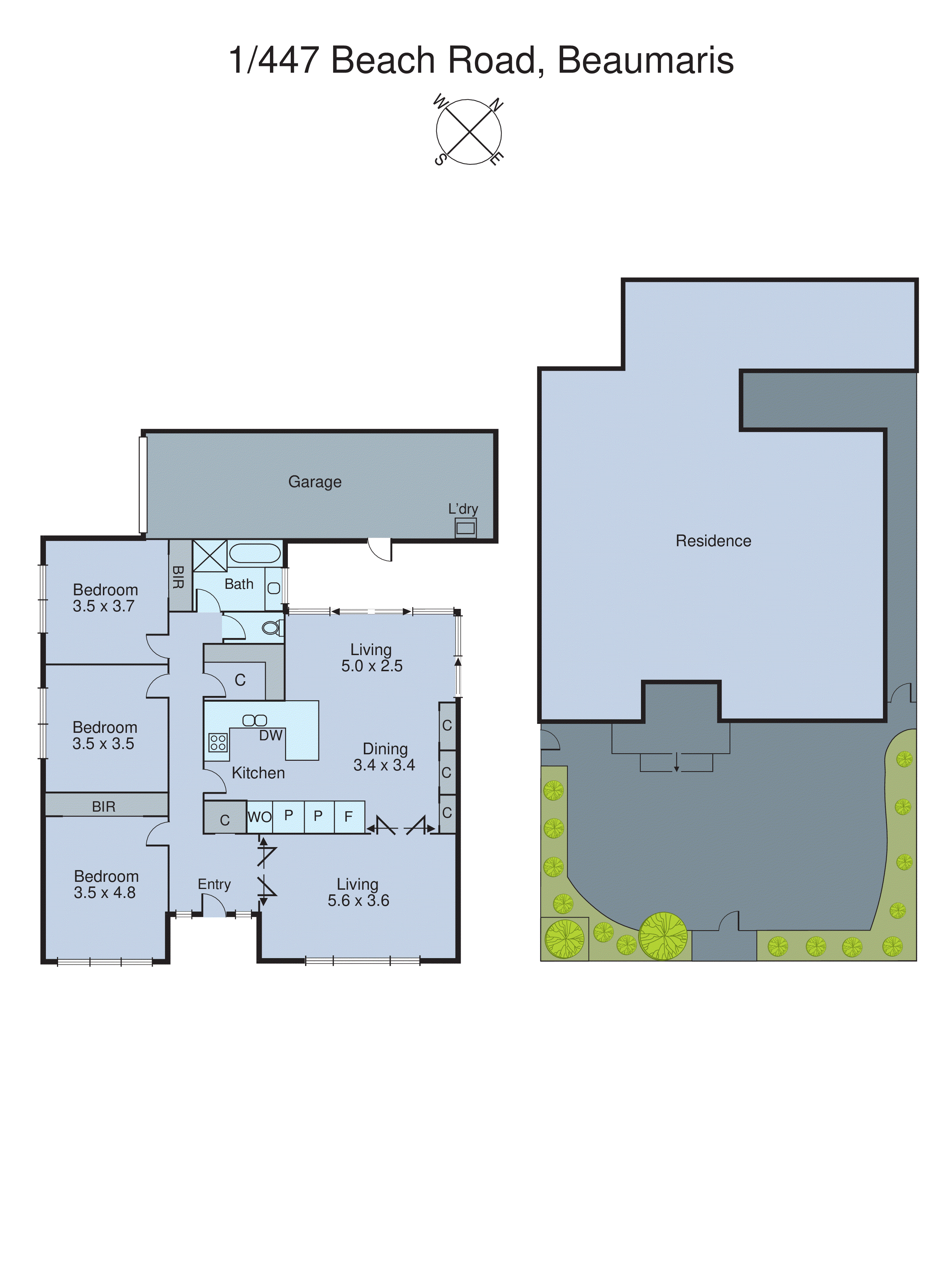 1/447 Beach Road, Beaumaris VIC 3193 - Floorplan