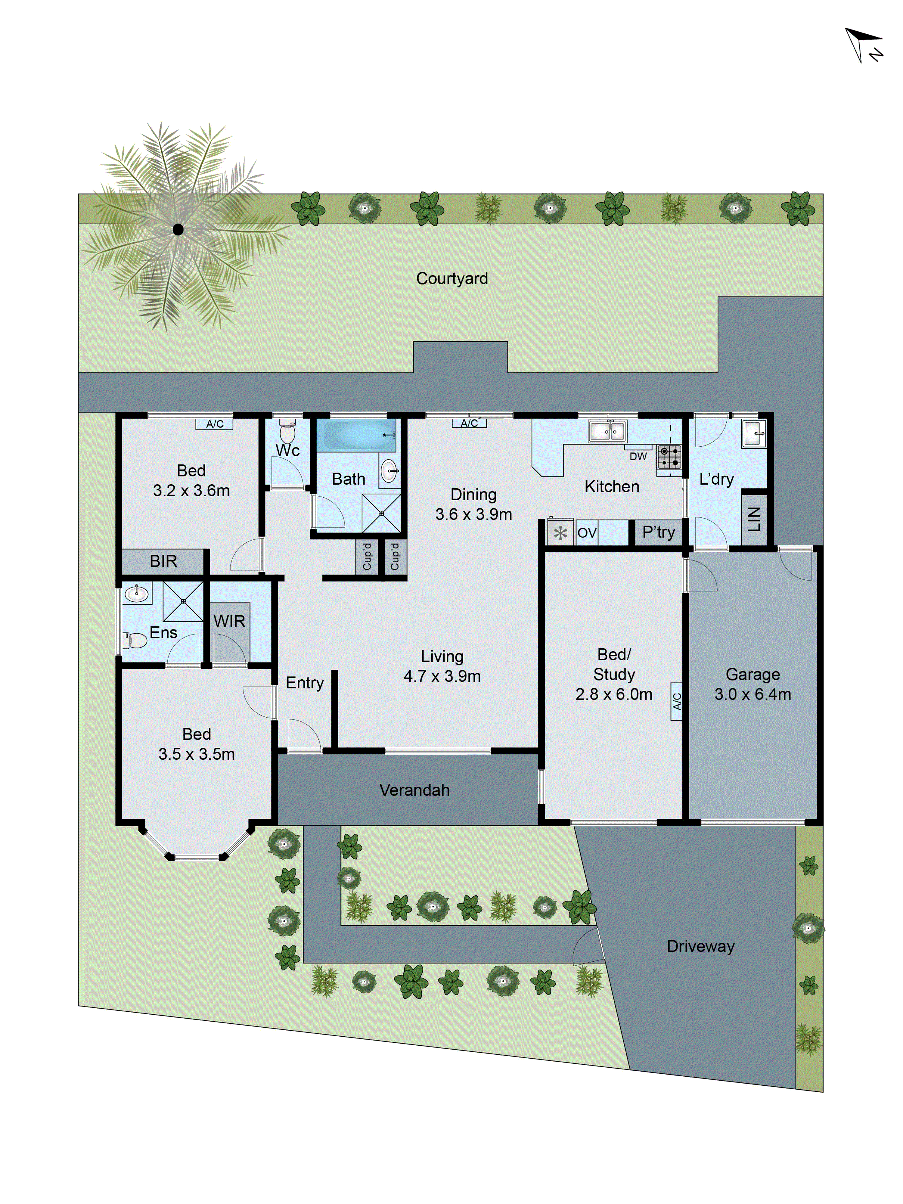 1/45 Augustine Drive, Highton VIC 3216 - Floorplan