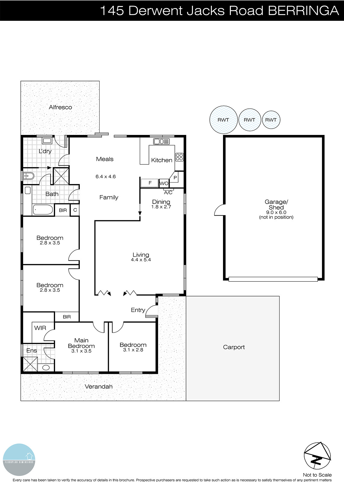 145 Derwent Jacks Road, Berringa VIC 3351 - Floorplan