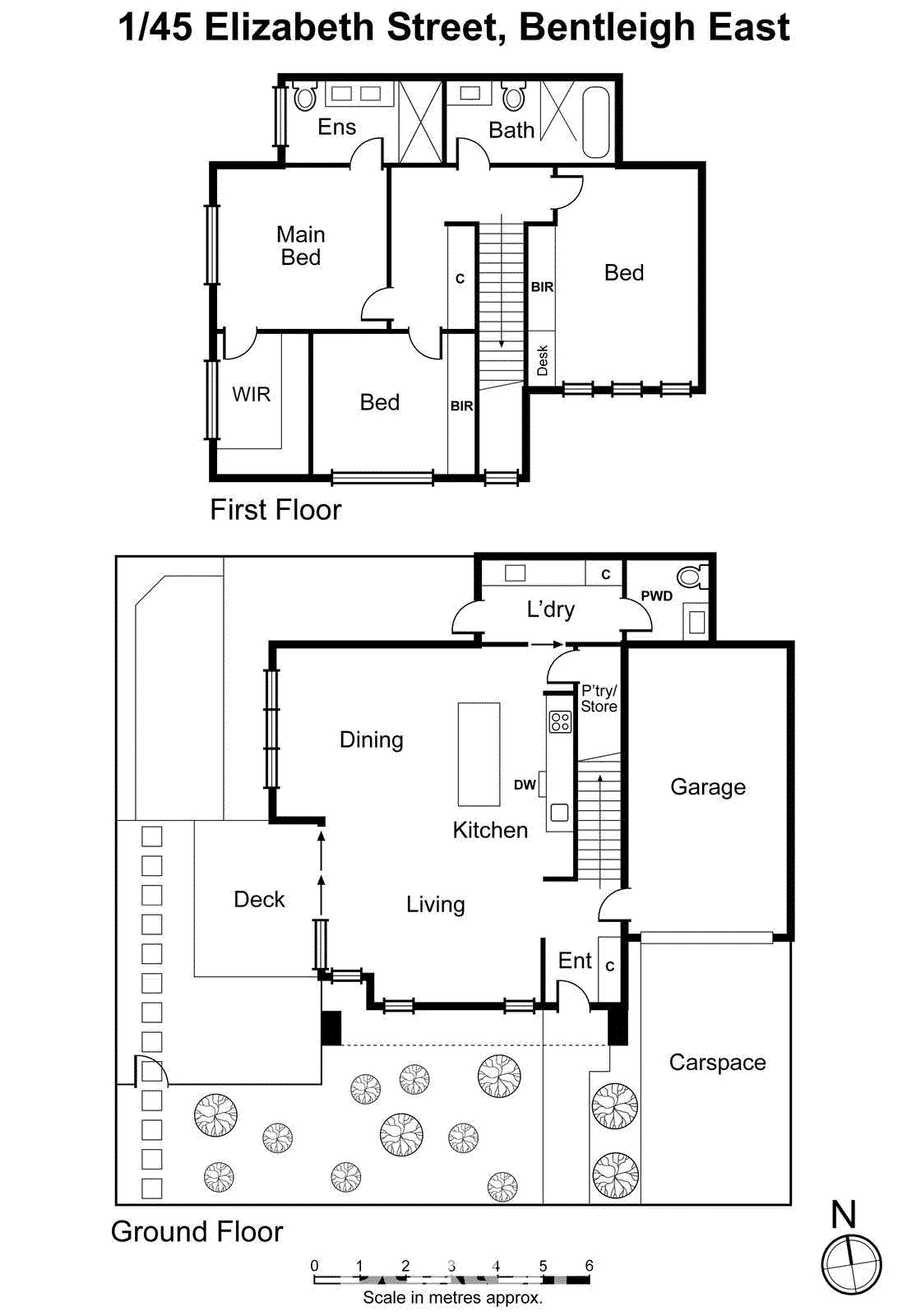 1/45 Elizabeth Street, Bentleigh East VIC 3165 - Floorplan