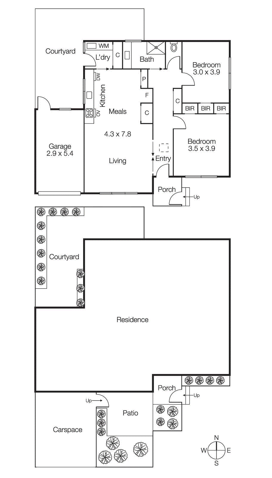 1/45 Second Street, Black Rock VIC 3193 - Floorplan