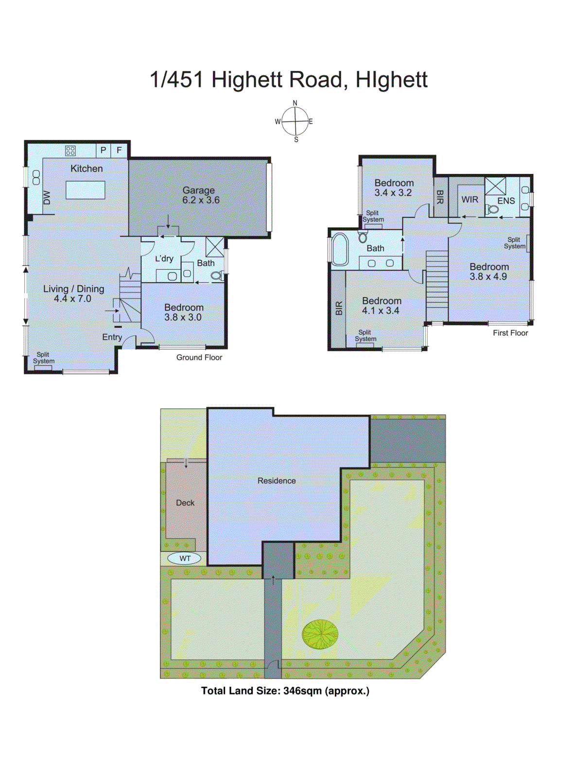 1/451 Highett Road, Highett VIC 3190 - Floorplan