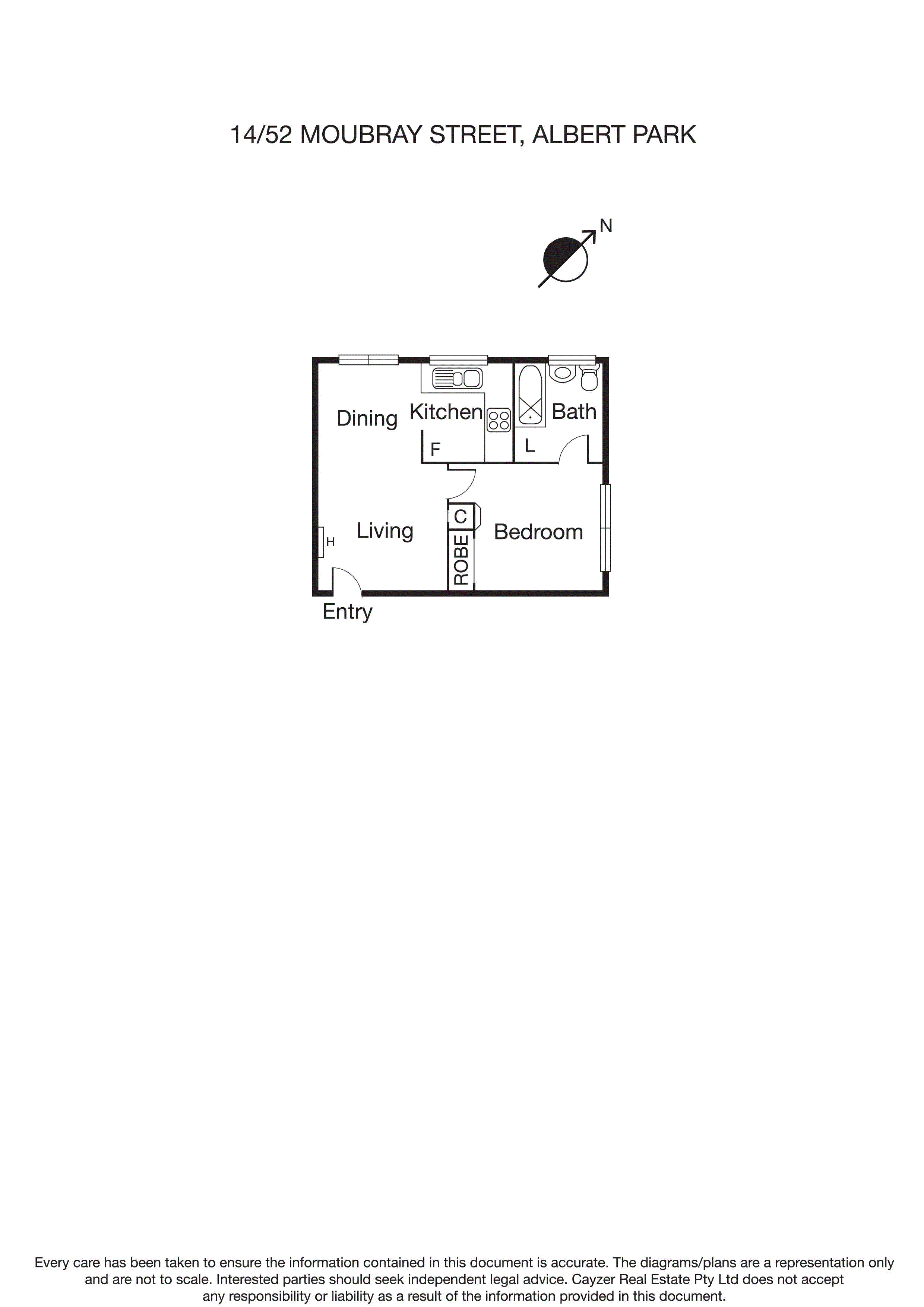 14/52 Moubray Street, ALBERT PARK VIC 3206 - Floorplan