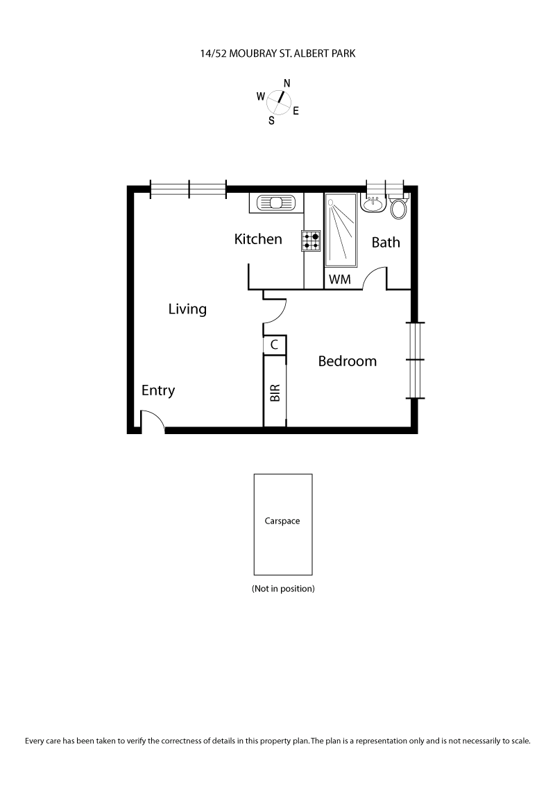 14/52 Moubray Street, ALBERT PARK VIC 3206 - Floorplan