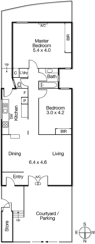 1/46 Wellington Street, St Kilda VIC 3182 - Floorplan