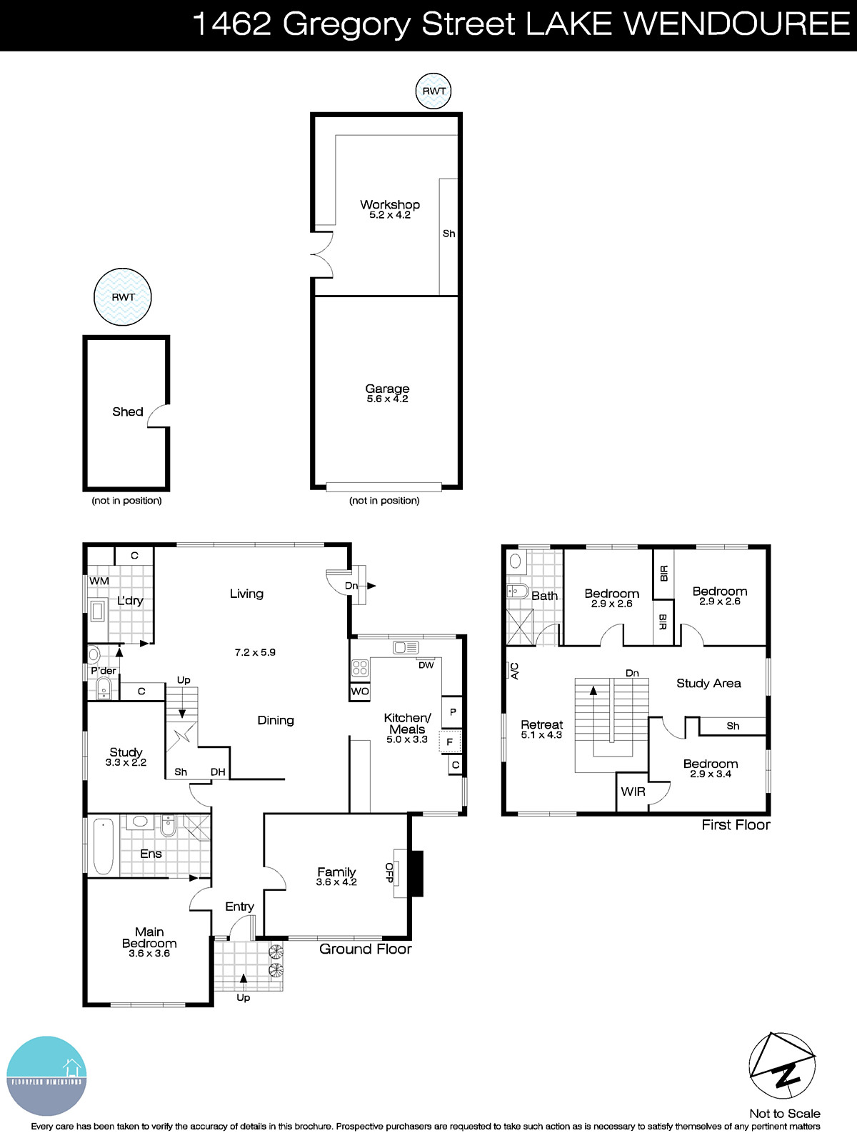1462 Gregory Street, Lake Wendouree VIC 3350 - Floorplan