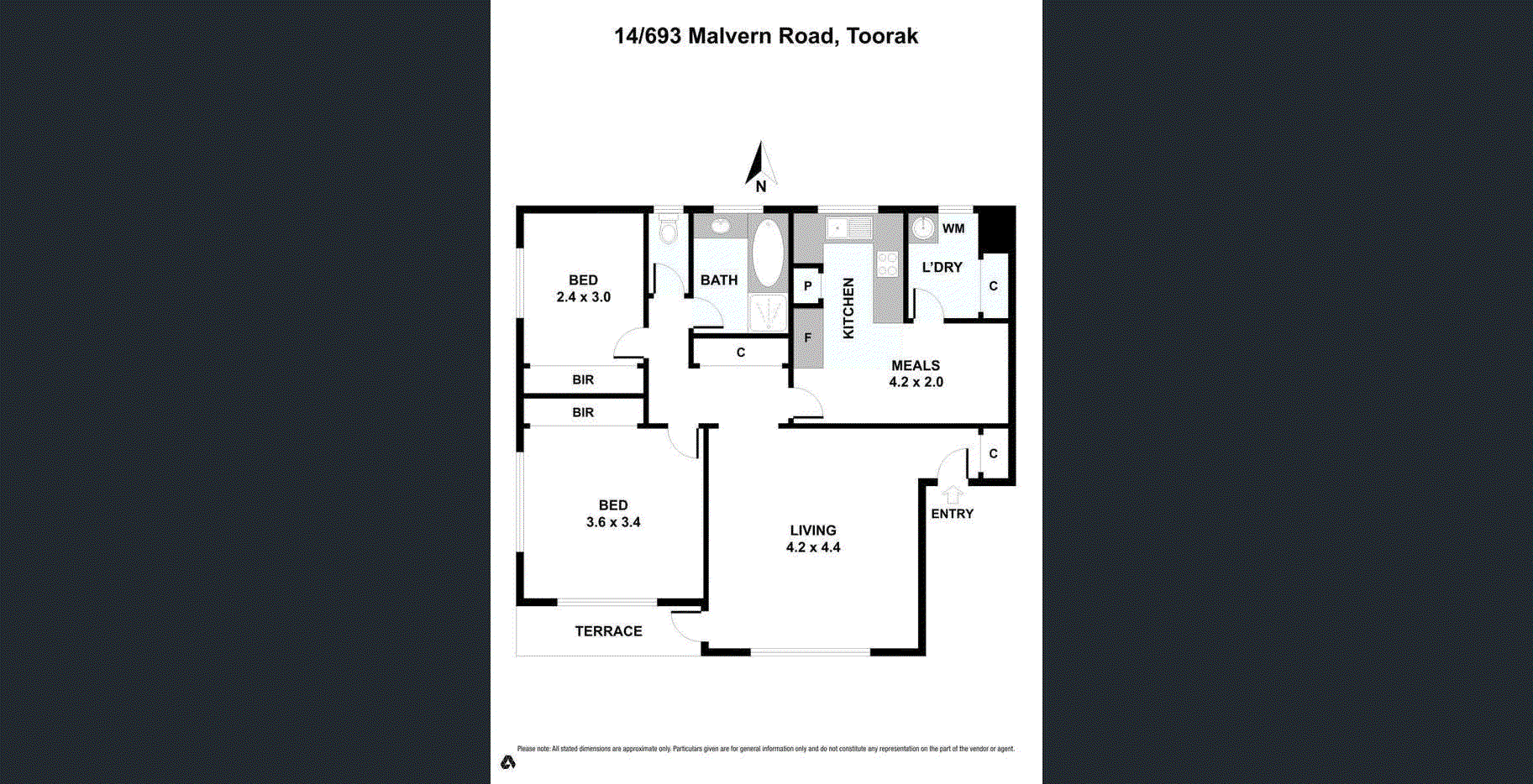 14/693 Malvern Road, Toorak VIC 3142 - Floorplan