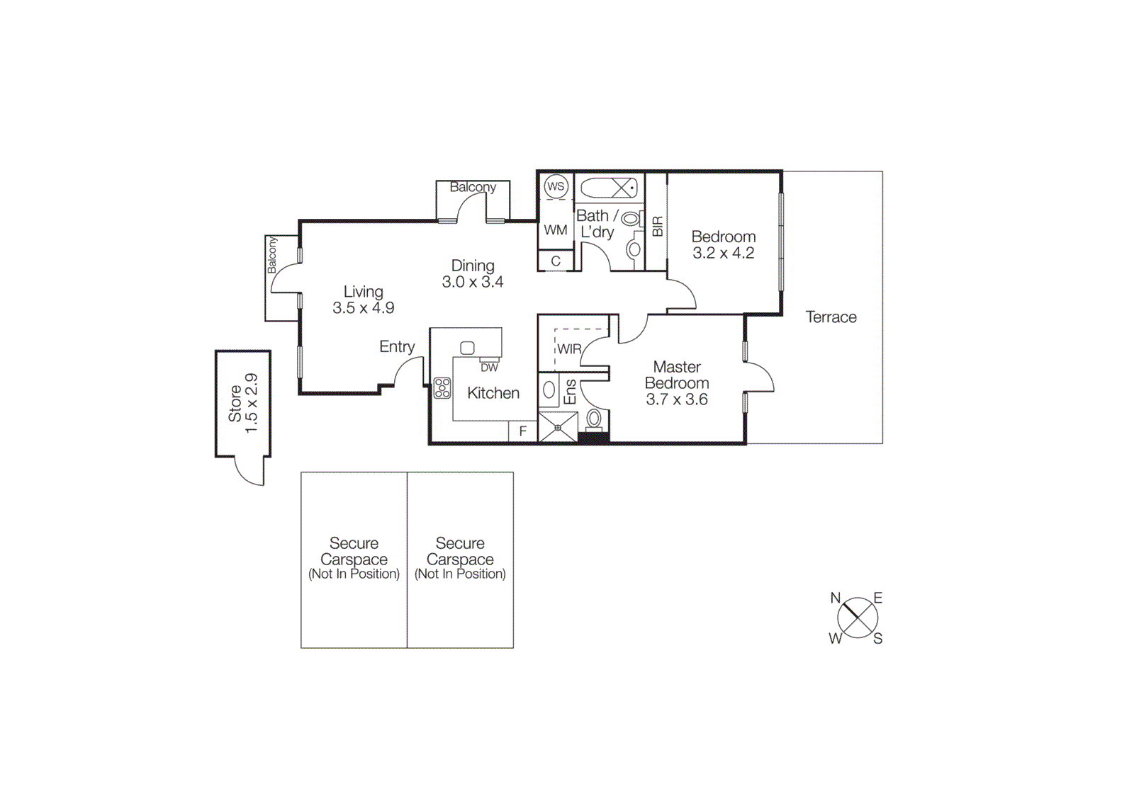 1/48 Esplanade West, Port Melbourne VIC 3207 - Floorplan