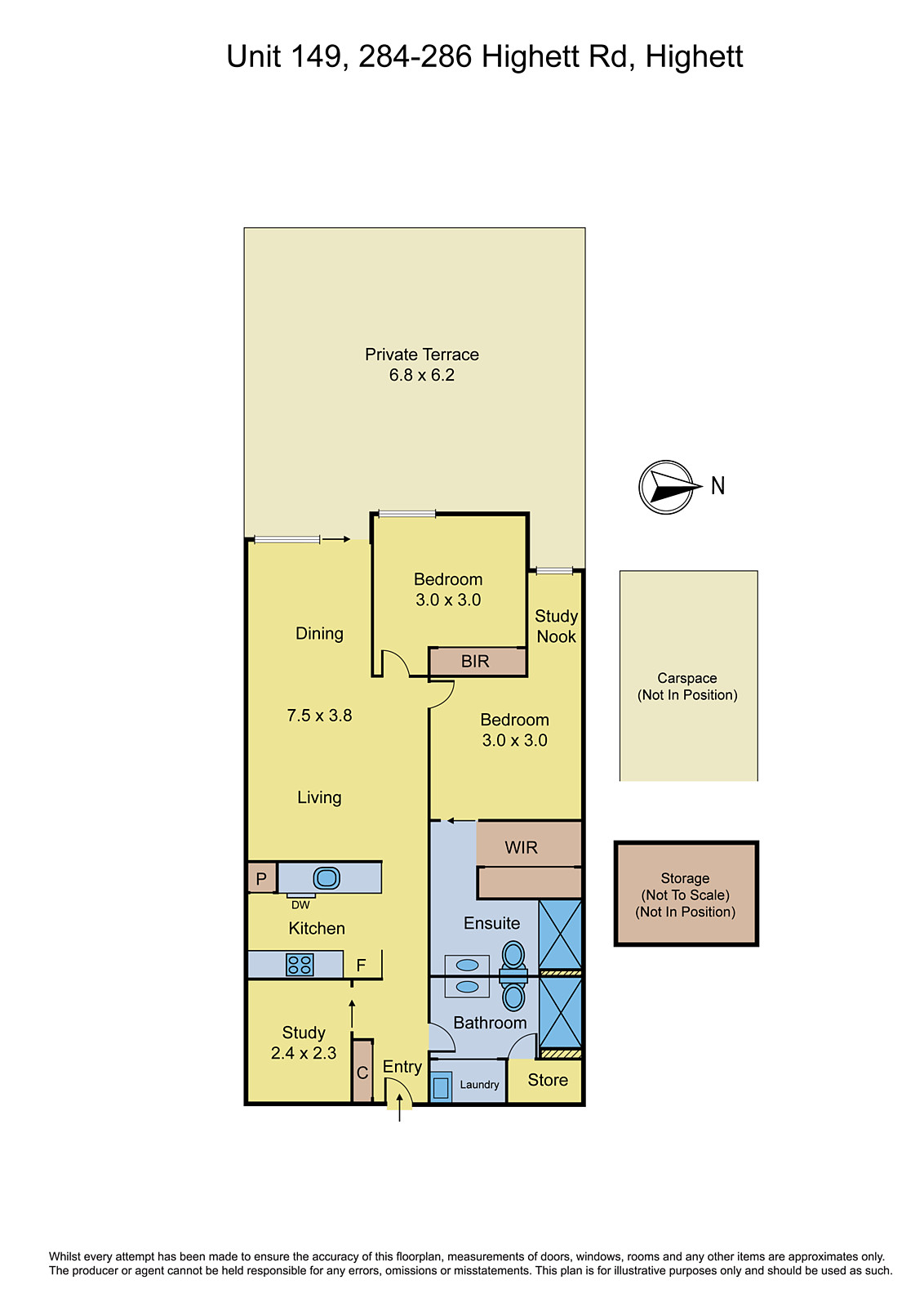 149/75 Graham Road, Highett VIC 3190 - Floorplan