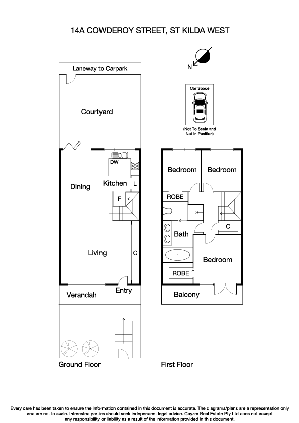 14A Cowderoy Street, ST KILDA WEST VIC 3182 - Floorplan