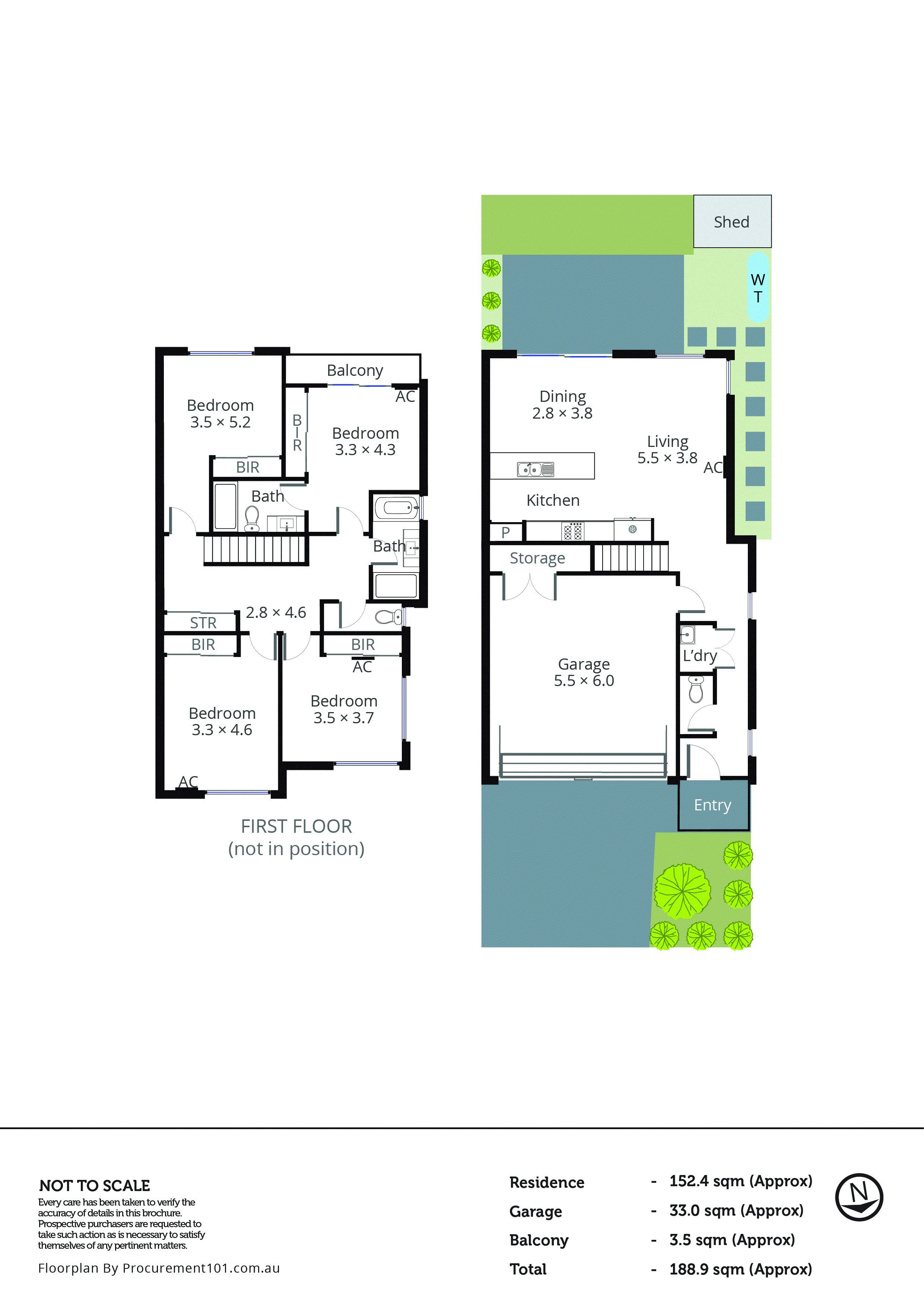 15 Azure Crescent, Keysborough VIC 3173 - Floorplan