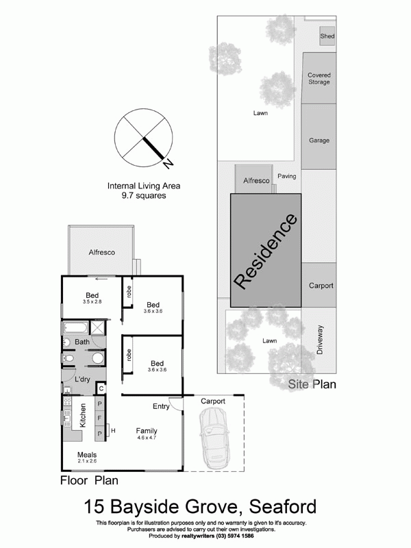 15 Bayside Grove, SEAFORD VIC 3198 - Floorplan