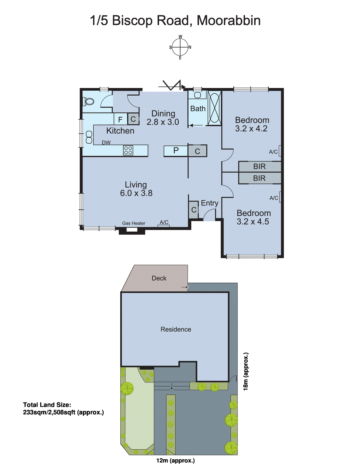 1/5 Biscop Road, Moorabbin VIC 3189 - Floorplan