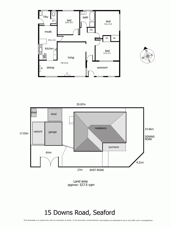 15 Downs Road, SEAFORD VIC 3198 - Floorplan