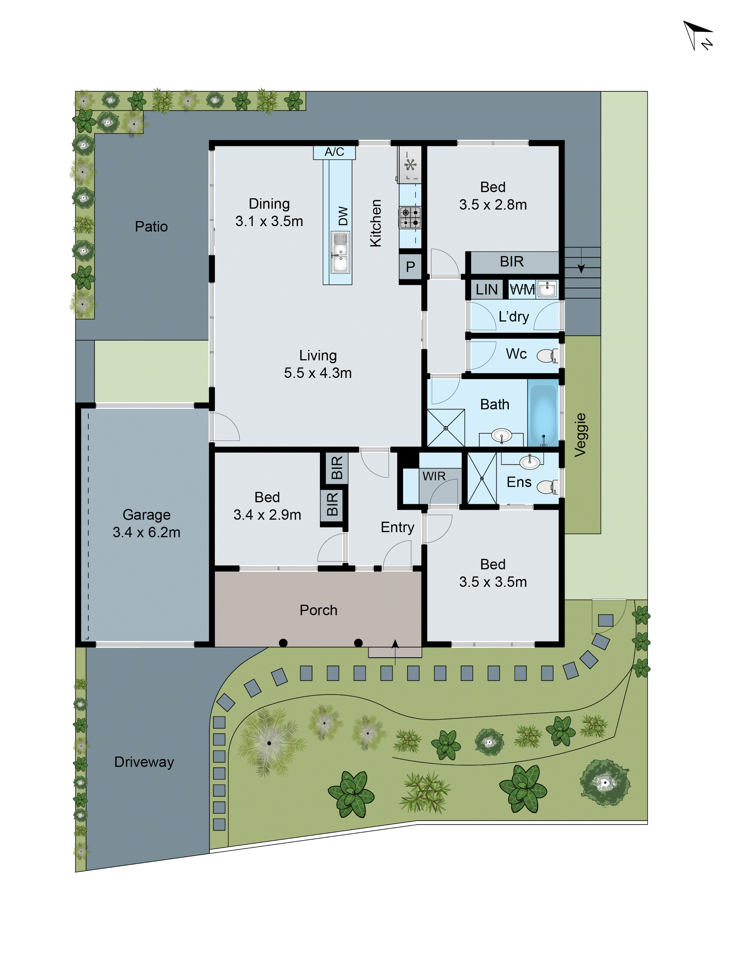 15 Harvell Court, Highton VIC 3216 - Floorplan