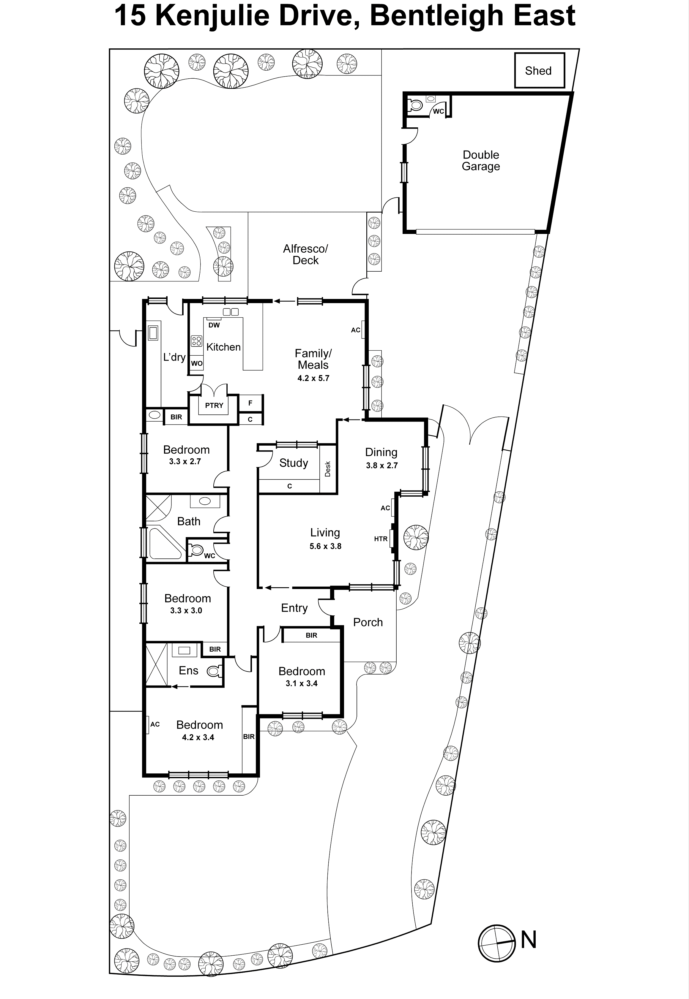 15 Kenjulie Drive, Bentleigh East VIC 3165 - Floorplan