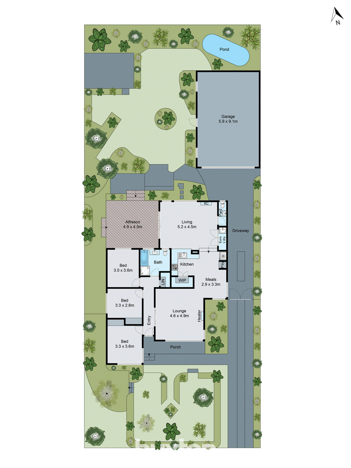 15 Lewis Court, Grovedale VIC 3216 - Floorplan