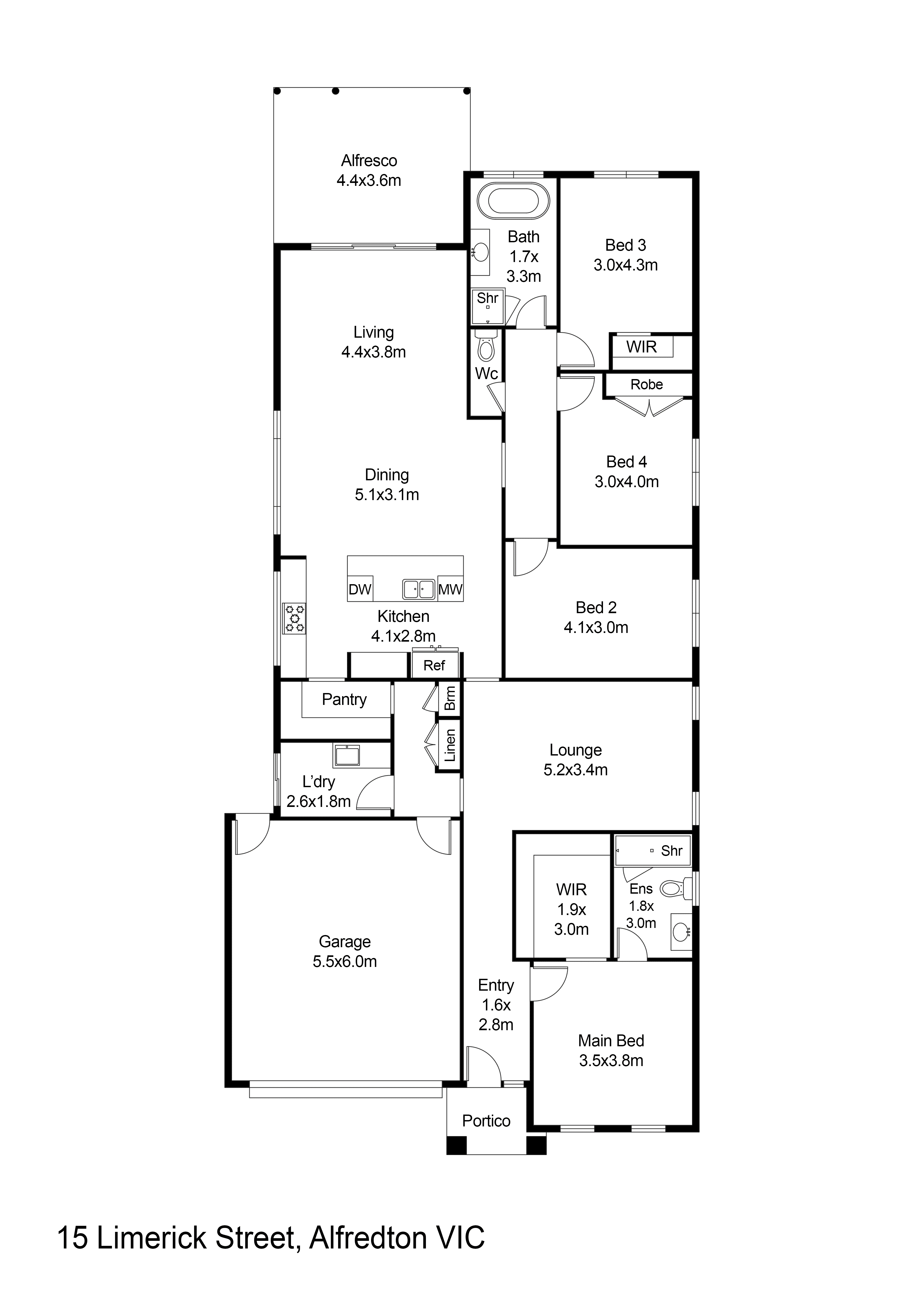 15 Limerick Street, Alfredton VIC 3350 - Floorplan