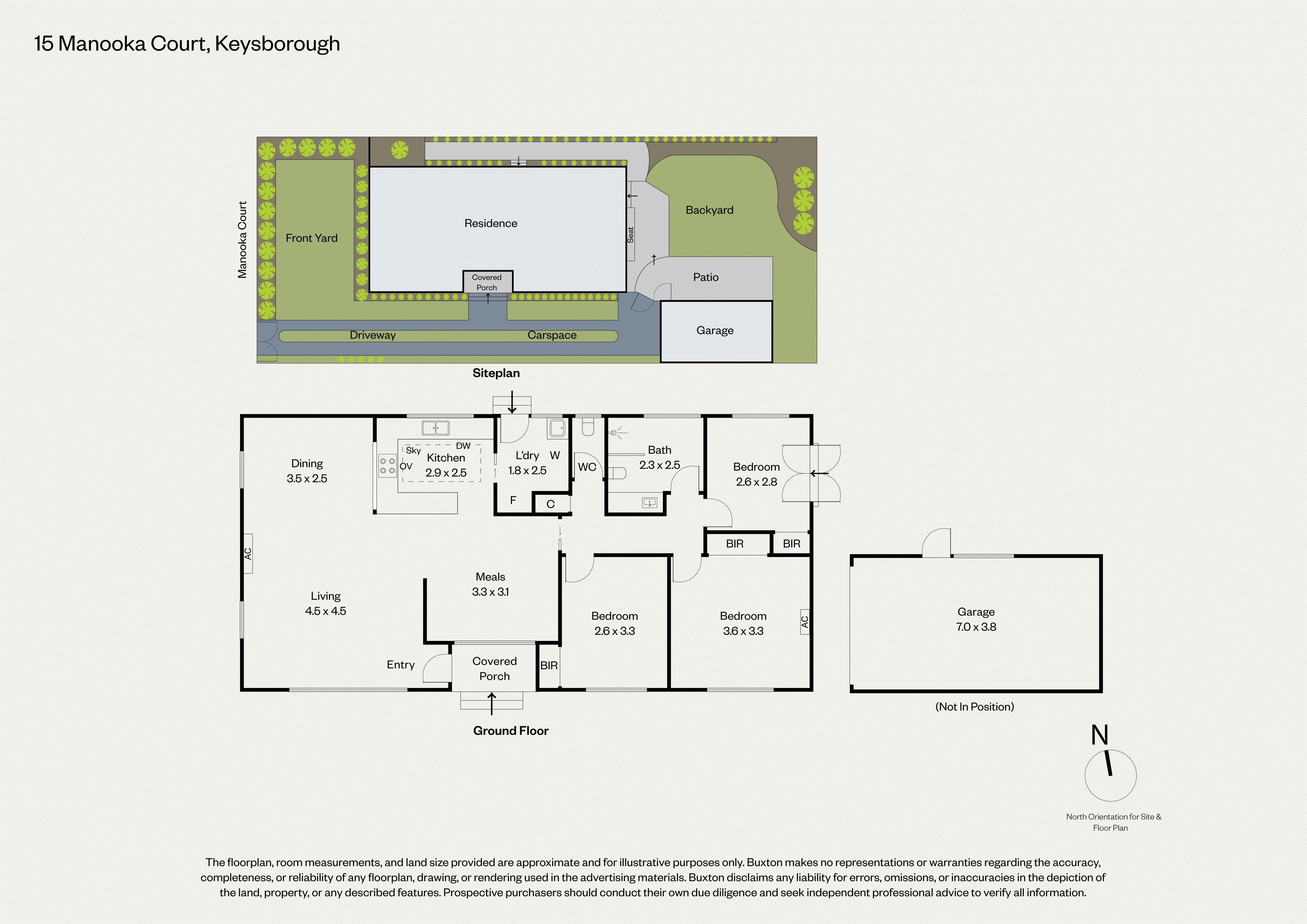 15 Manooka Court, Keysborough VIC 3173 - Floorplan