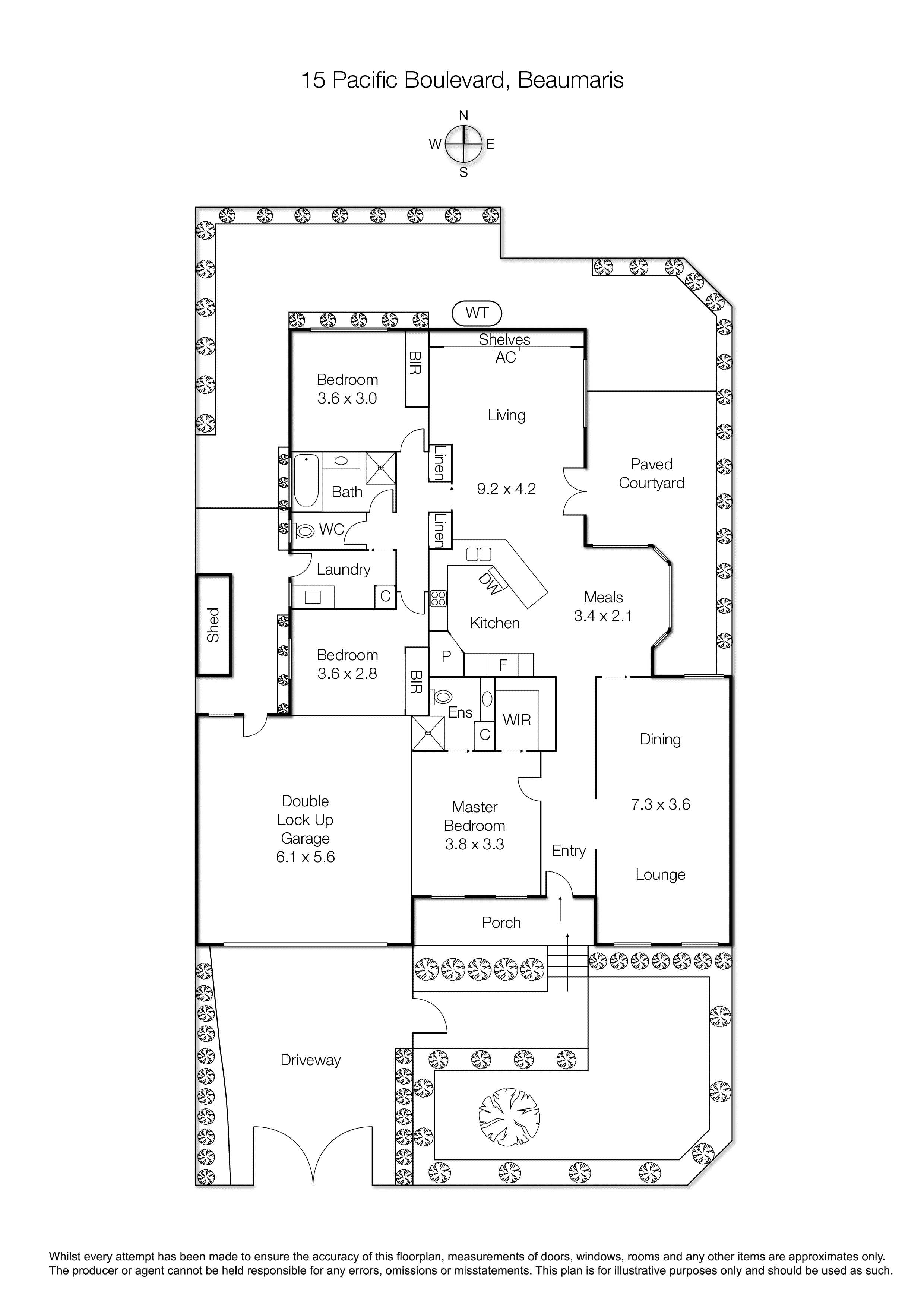 15 Pacific Boulevard, Beaumaris VIC 3193 - Floorplan