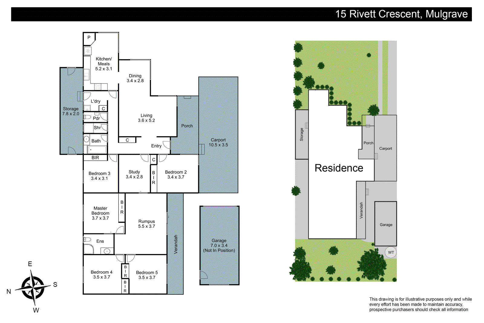 15 Rivett Crescent, Mulgrave VIC 3170 - Floorplan