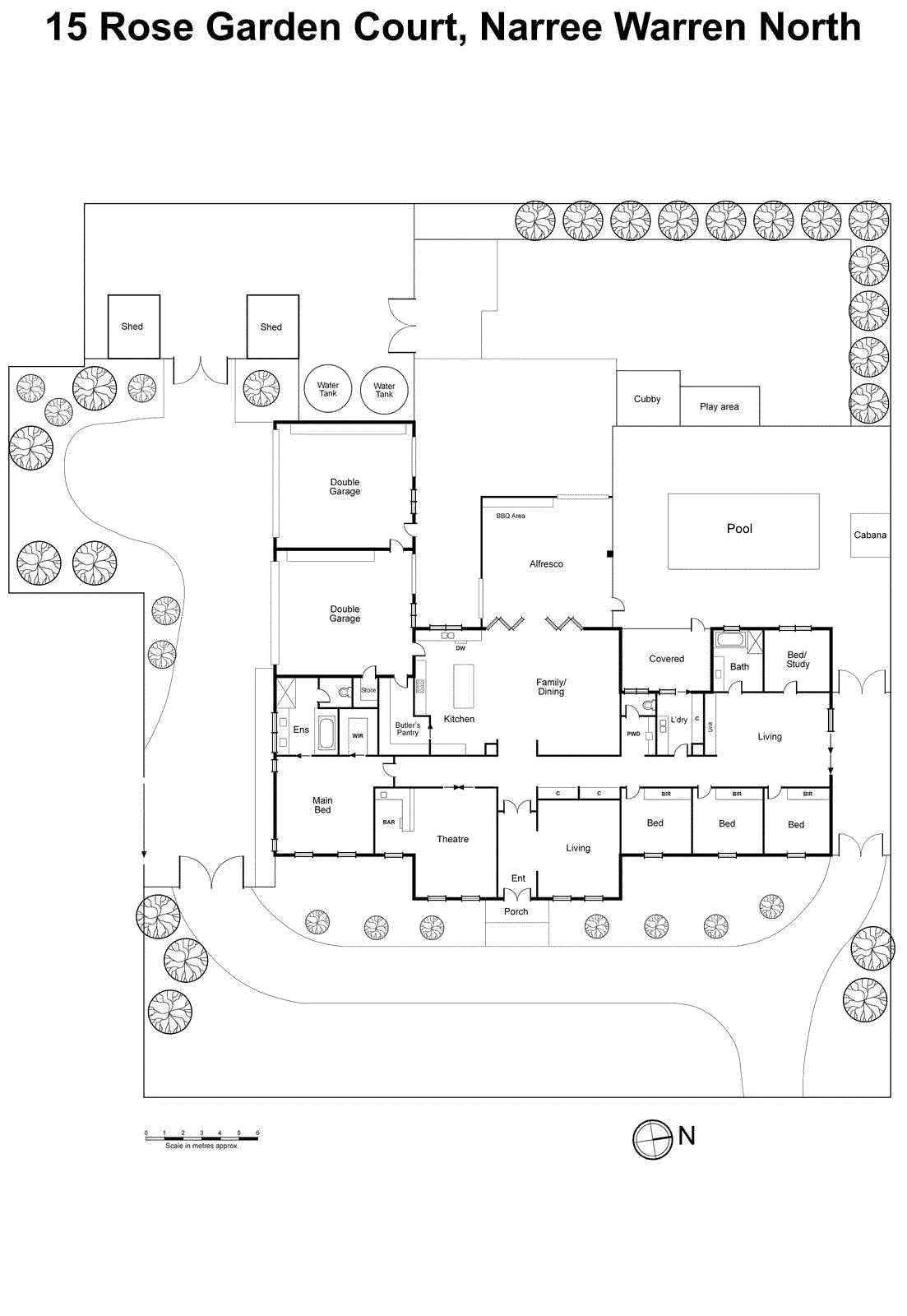 15 Rose Garden Court, Narre Warren North VIC 3804 - Floorplan