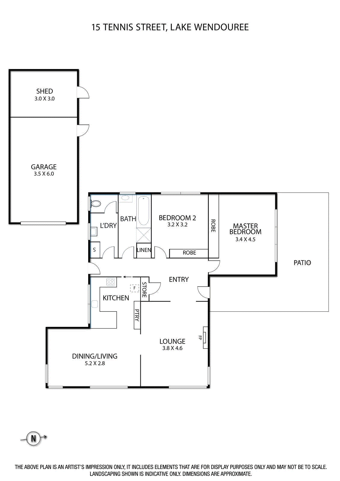 15 Tennis Street, Lake Wendouree VIC 3350 - Floorplan