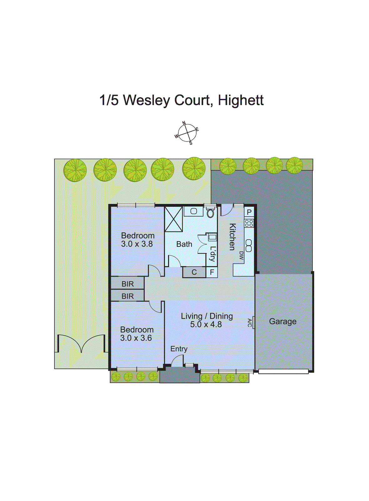 1/5 Wesley Court, Highett VIC 3190 - Floorplan