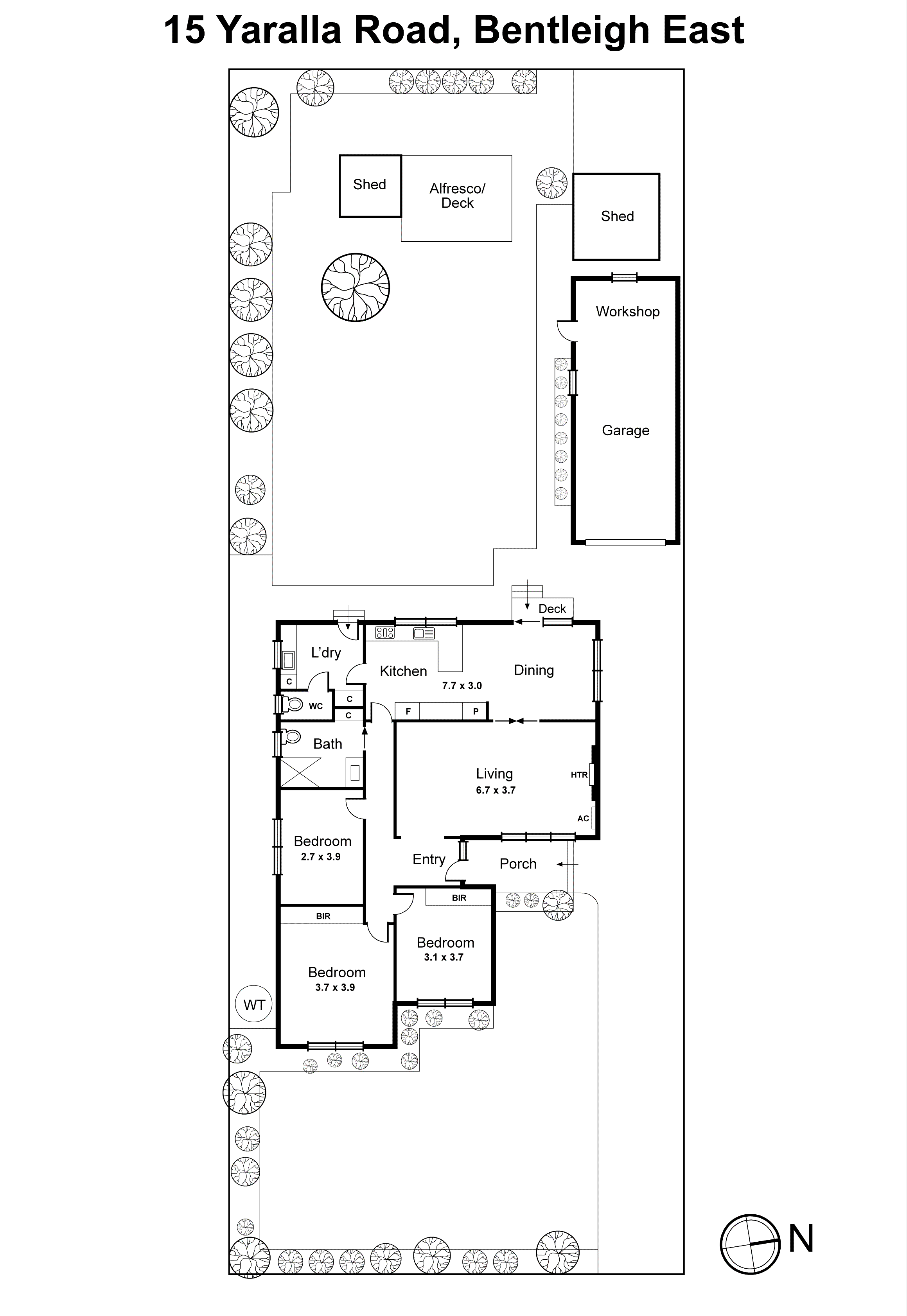 15 Yaralla Road, Bentleigh East VIC 3165 - Floorplan
